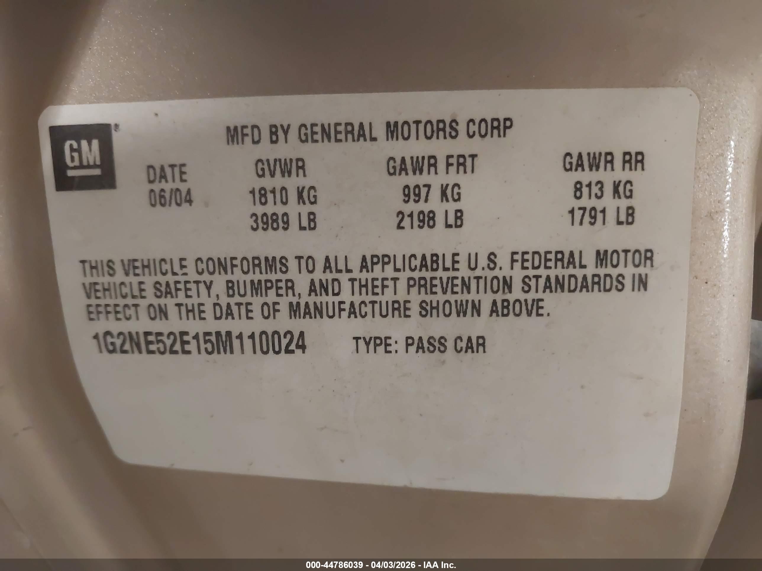 PONTIAC GRAND image 9