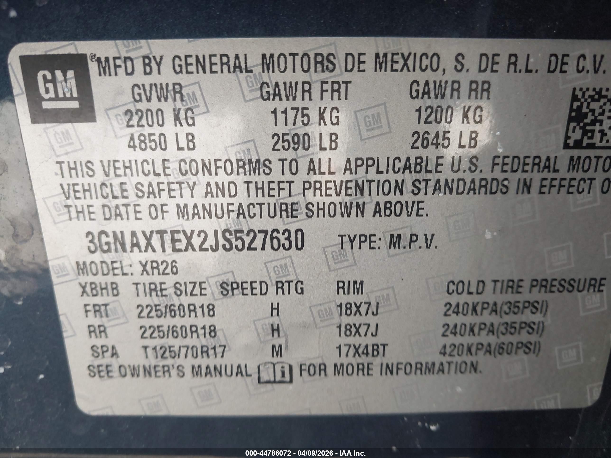 CHEVROLET EQUINOX image 9