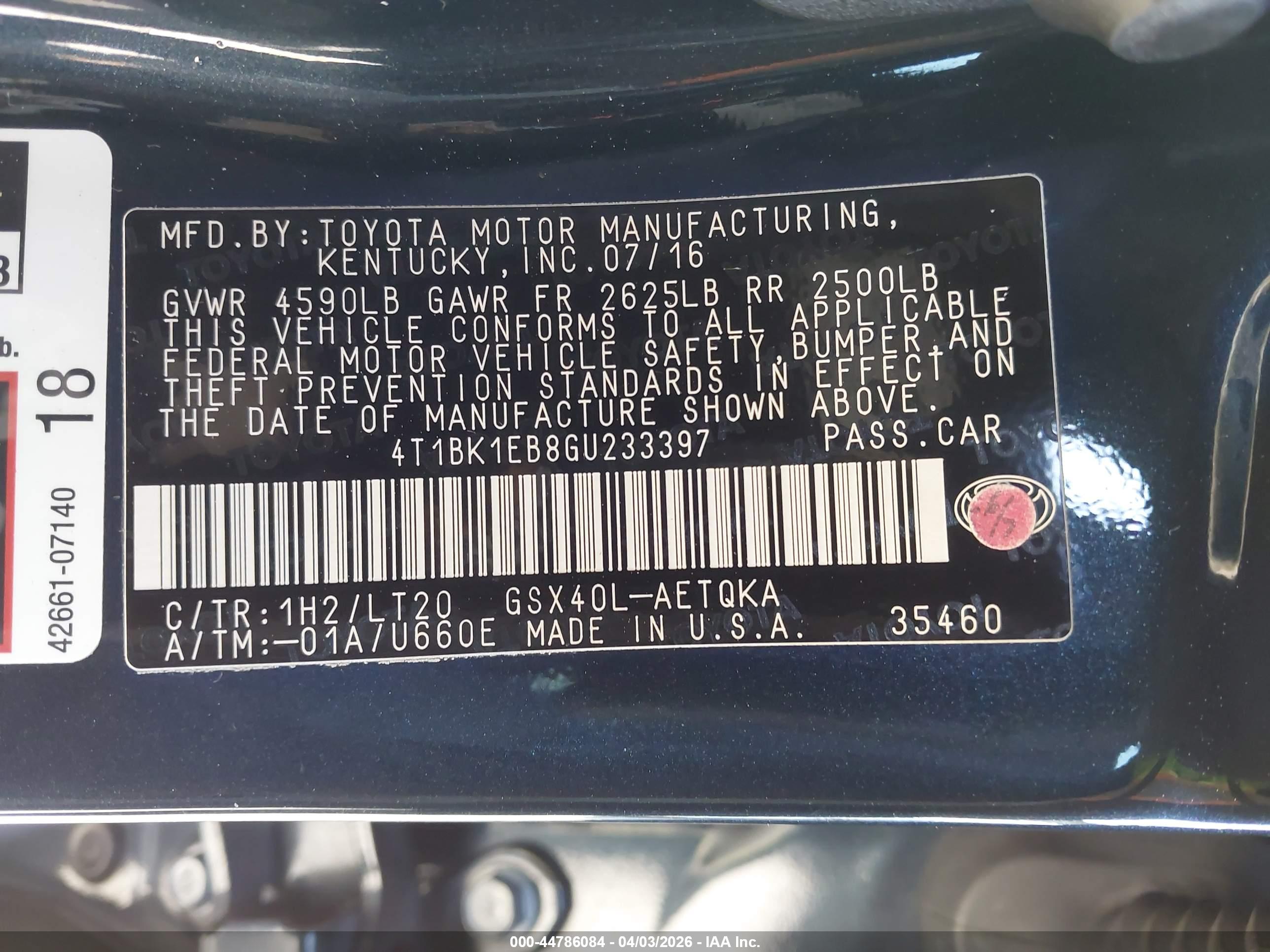 TOYOTA AVALON image 9