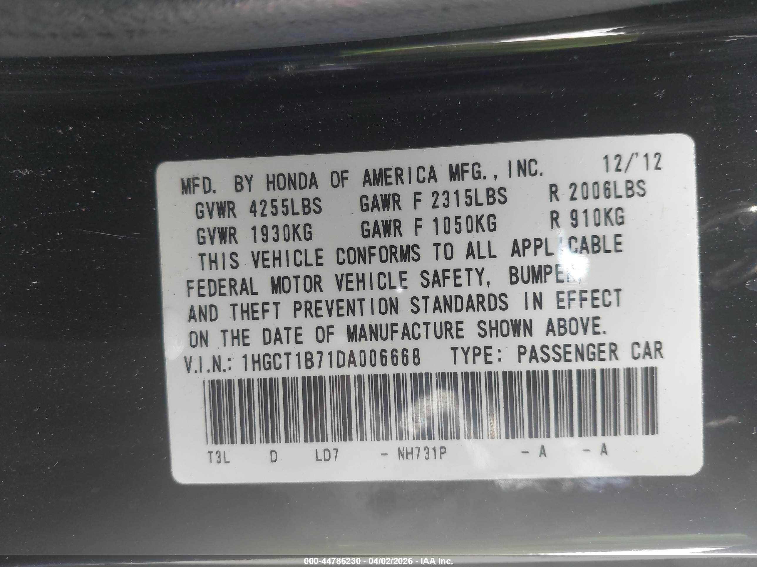 HONDA ACCORD image 9