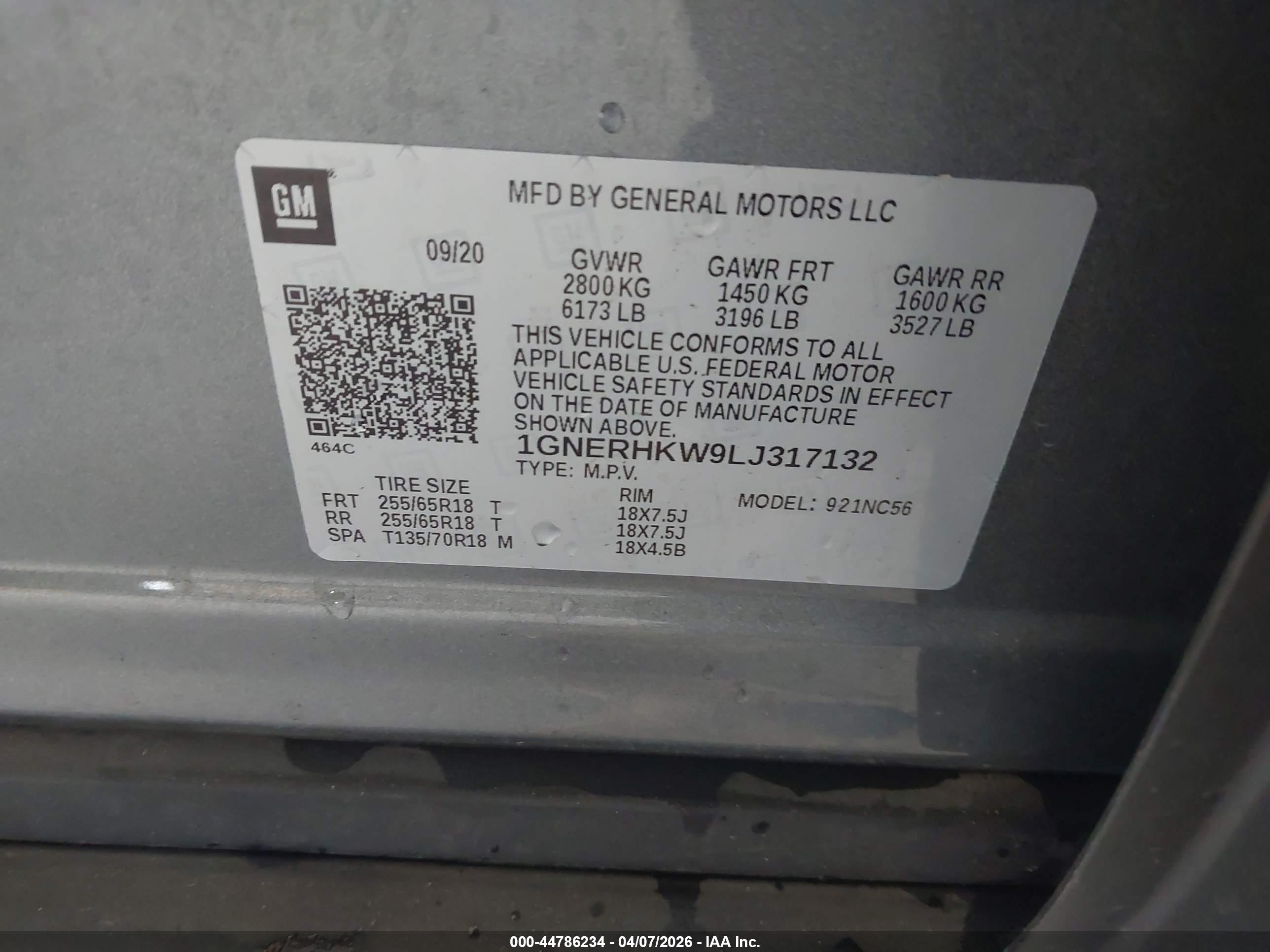 CHEVROLET TRAVERSE image 9