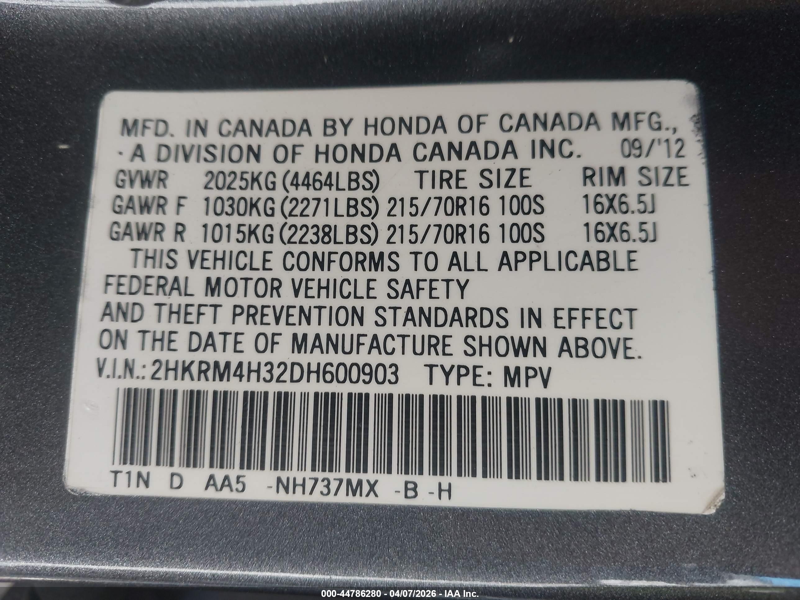 HONDA CR-V image 9