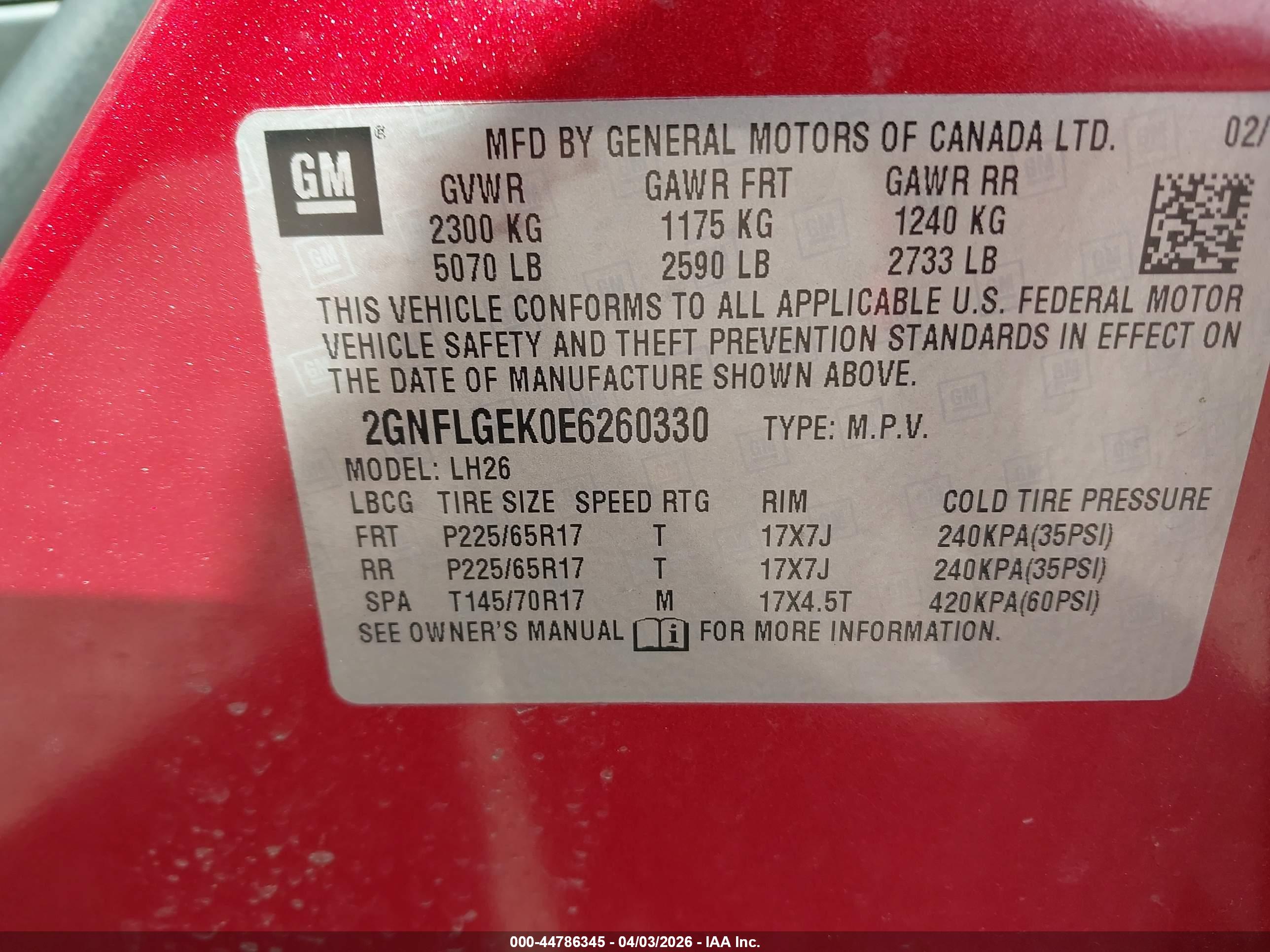 CHEVROLET EQUINOX image 9