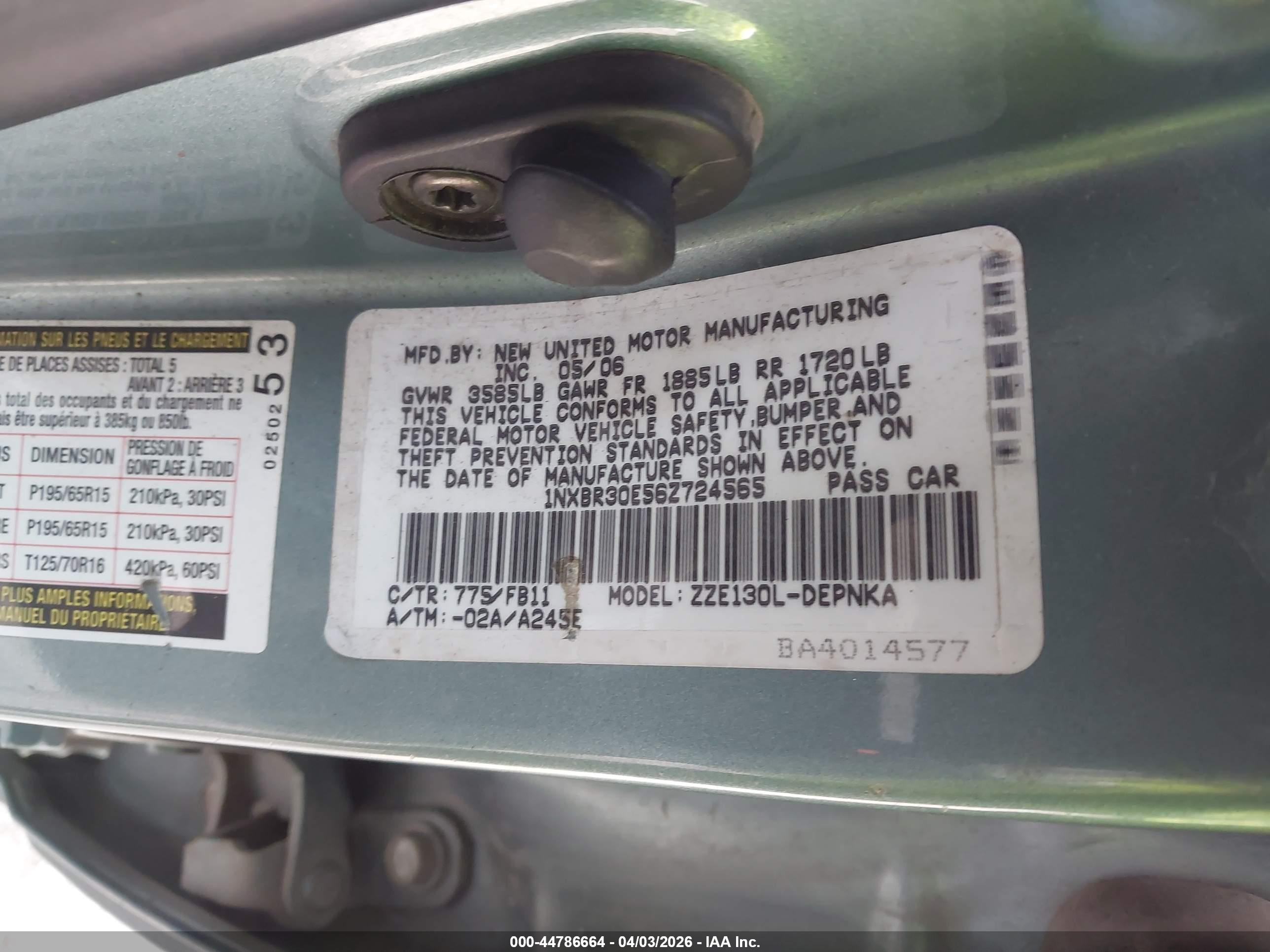 TOYOTA COROLLA image 9