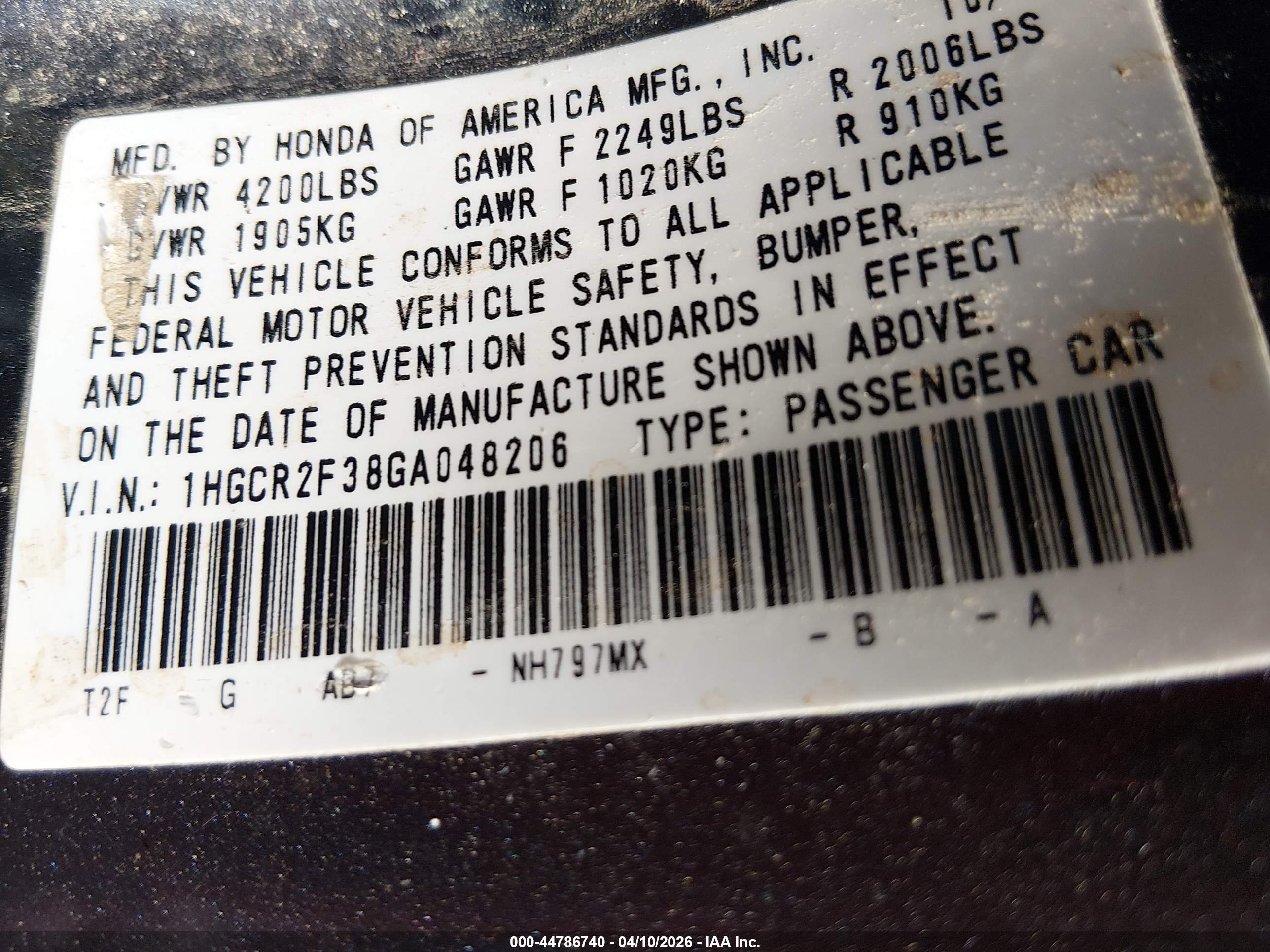HONDA ACCORD image 9