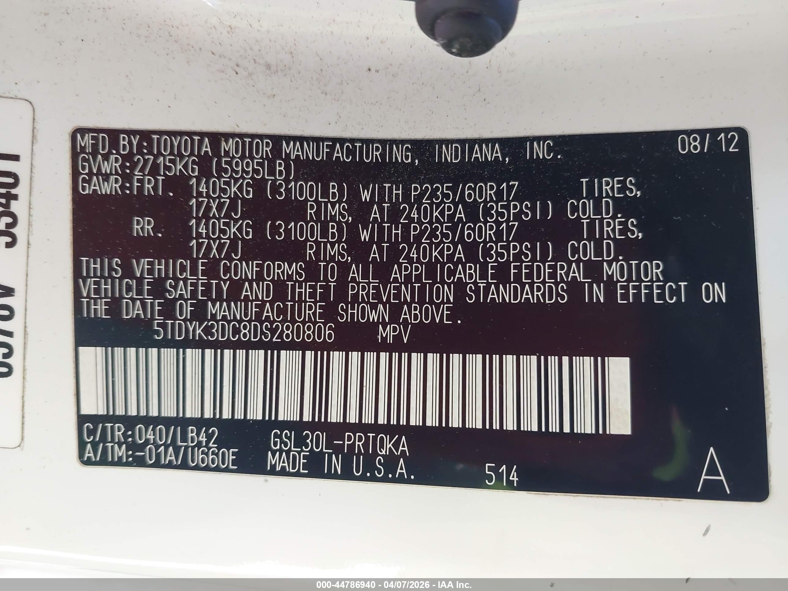 TOYOTA SIENNA image 9