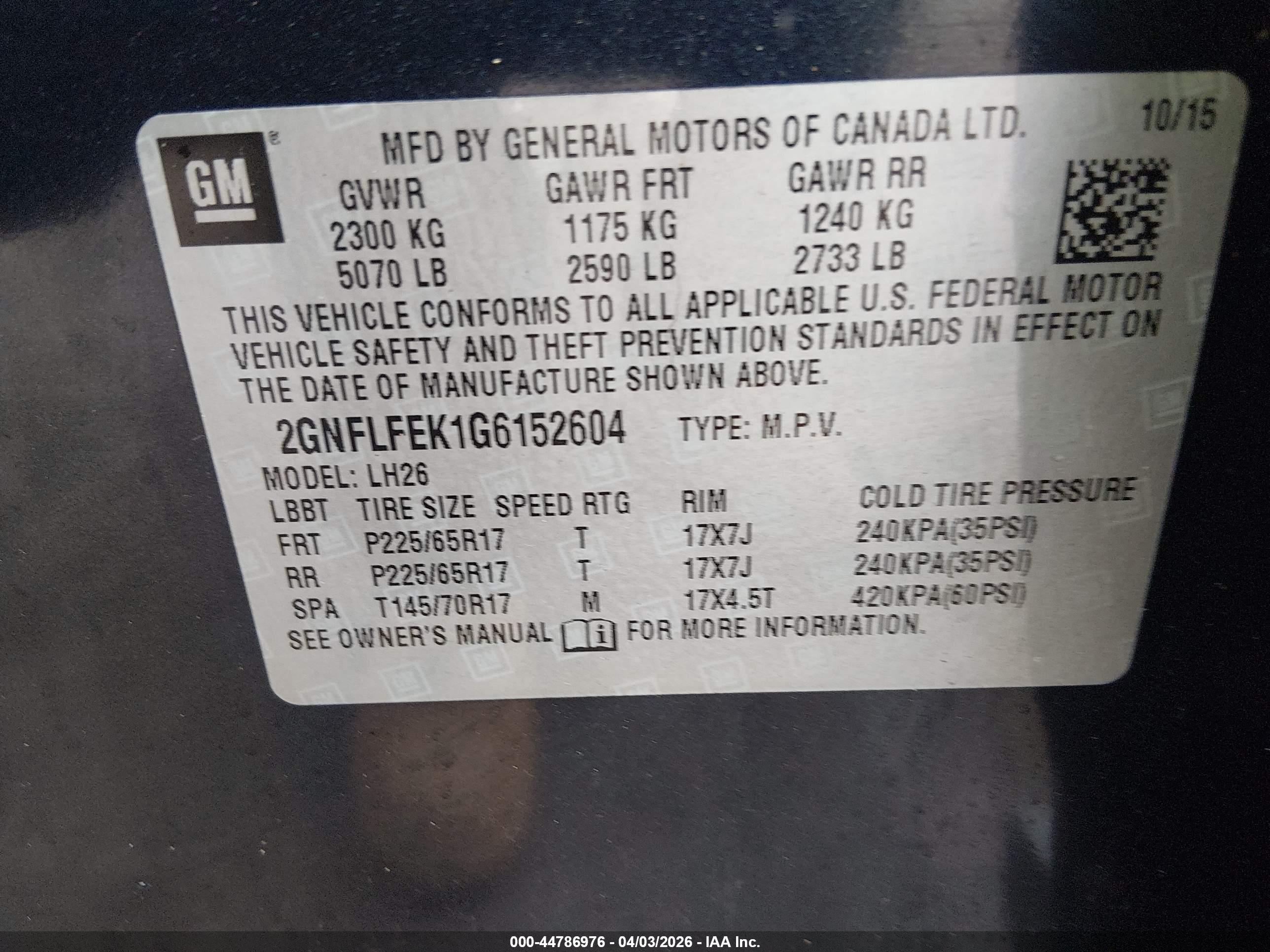 CHEVROLET EQUINOX image 9