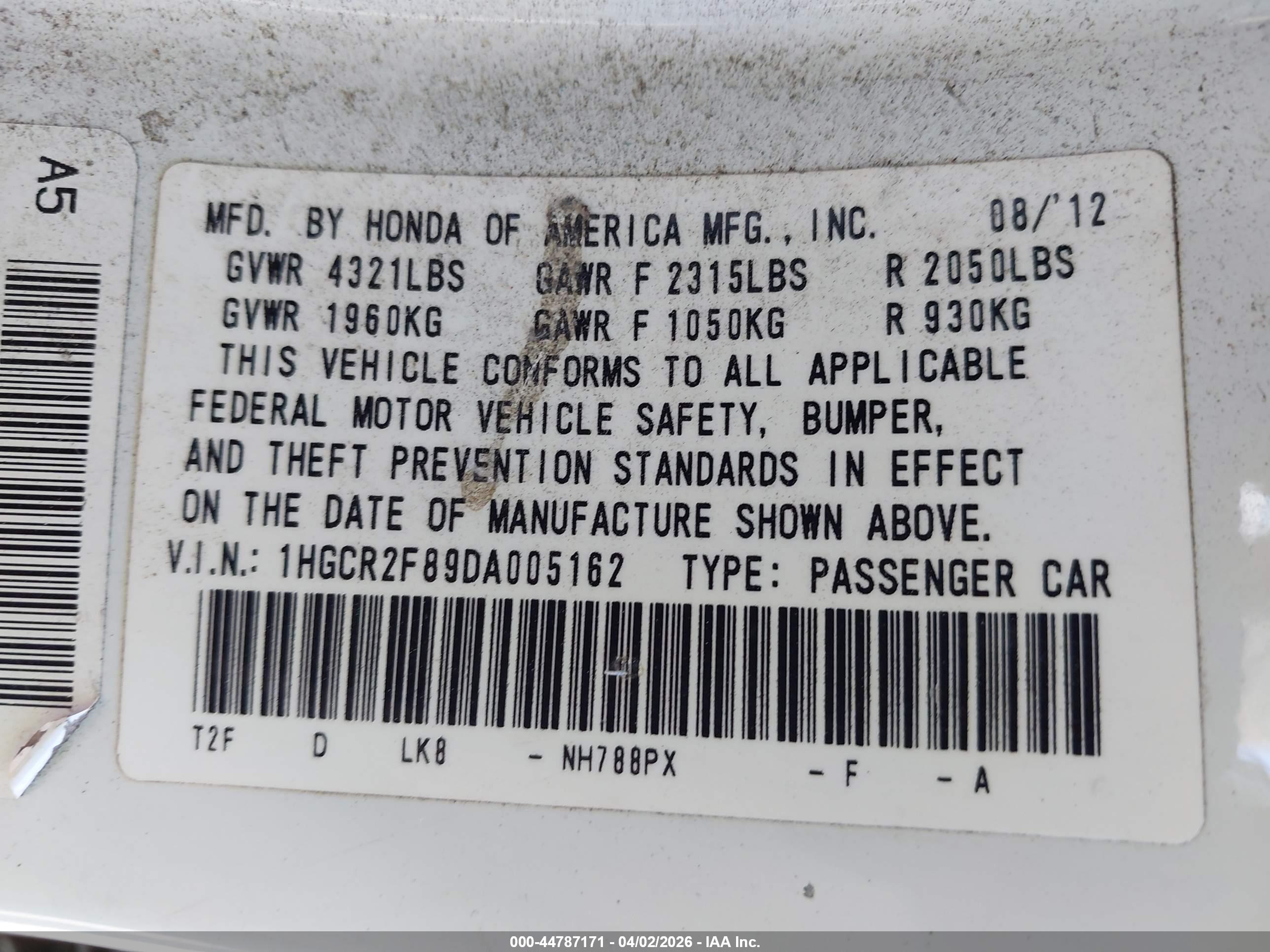 HONDA ACCORD image 9