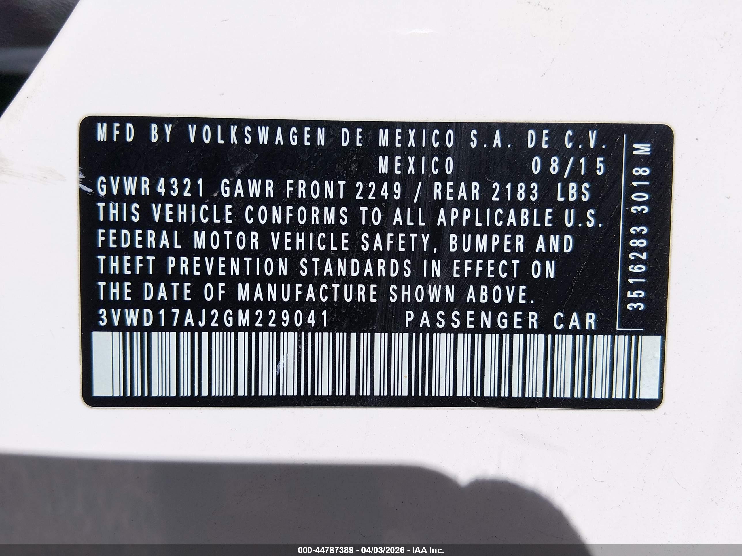 VOLKSWAGEN JETTA image 9