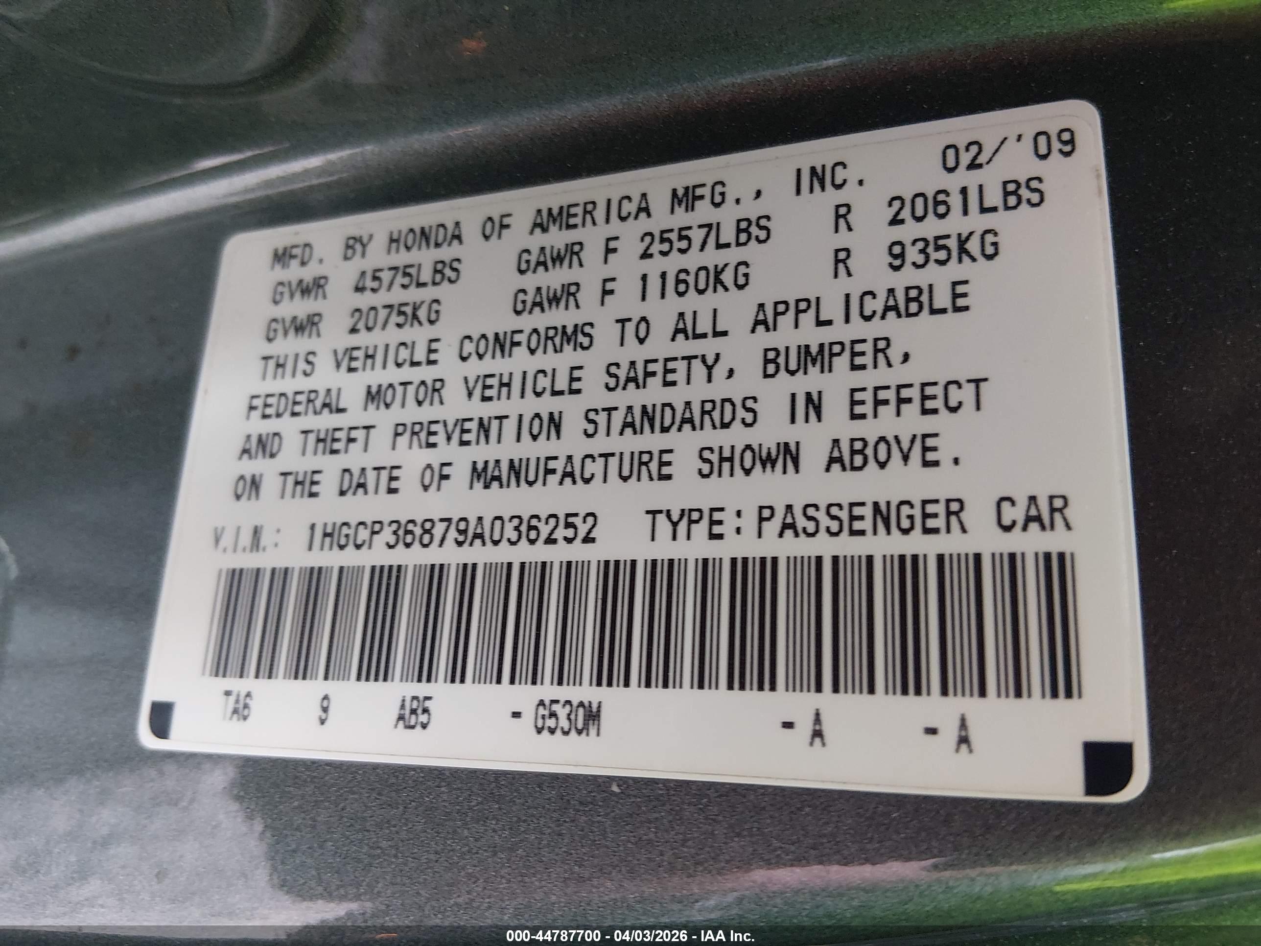HONDA ACCORD image 9