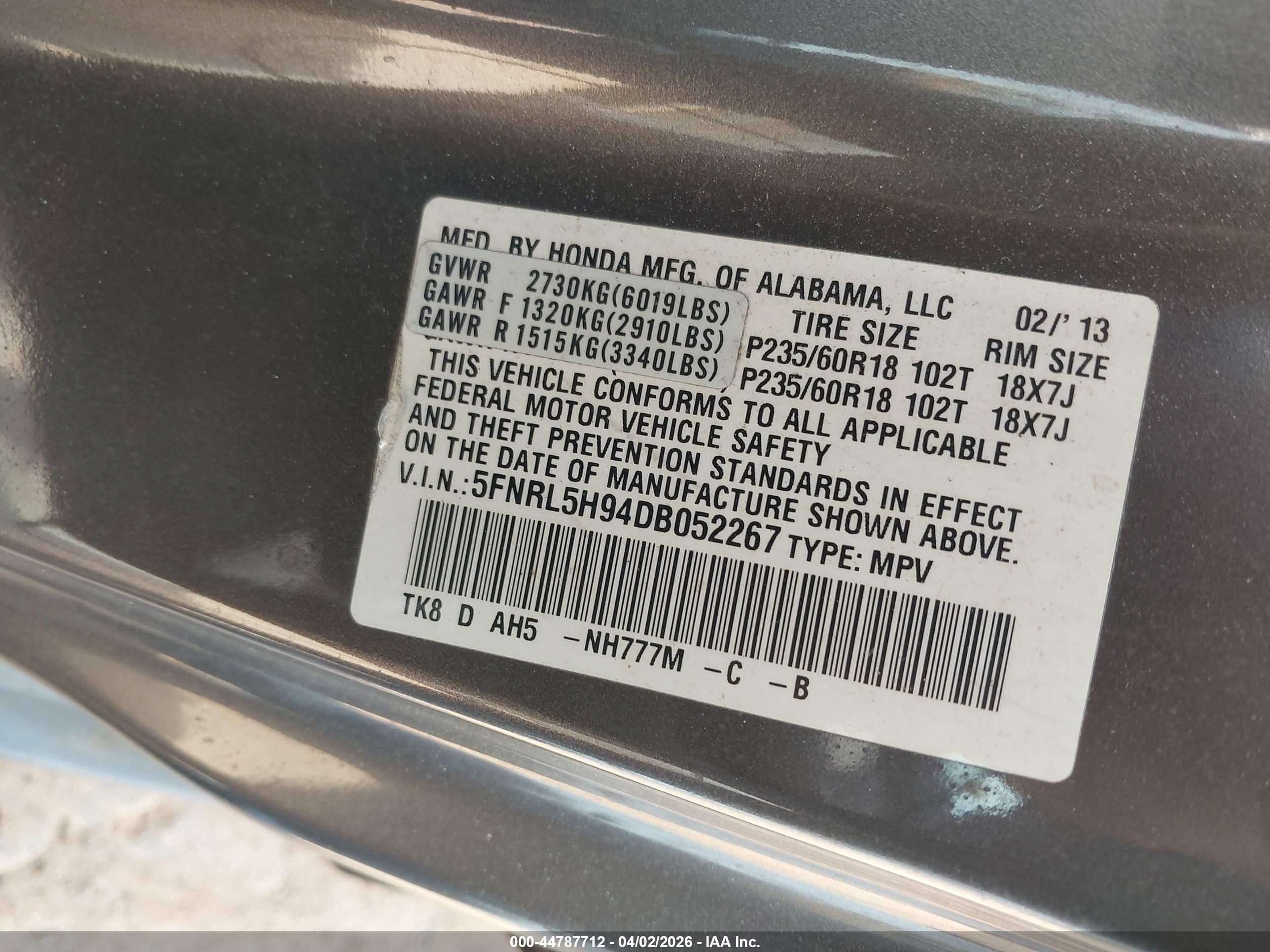 HONDA ODYSSEY image 9