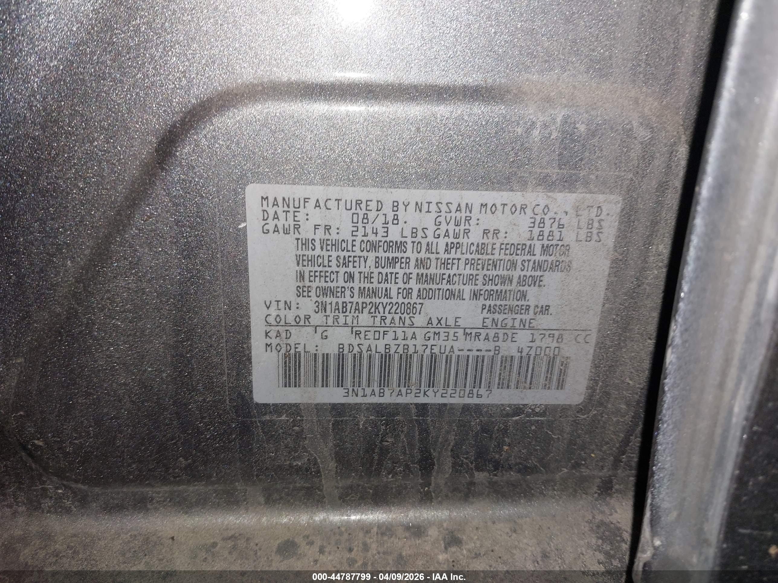 NISSAN SENTRA image 9