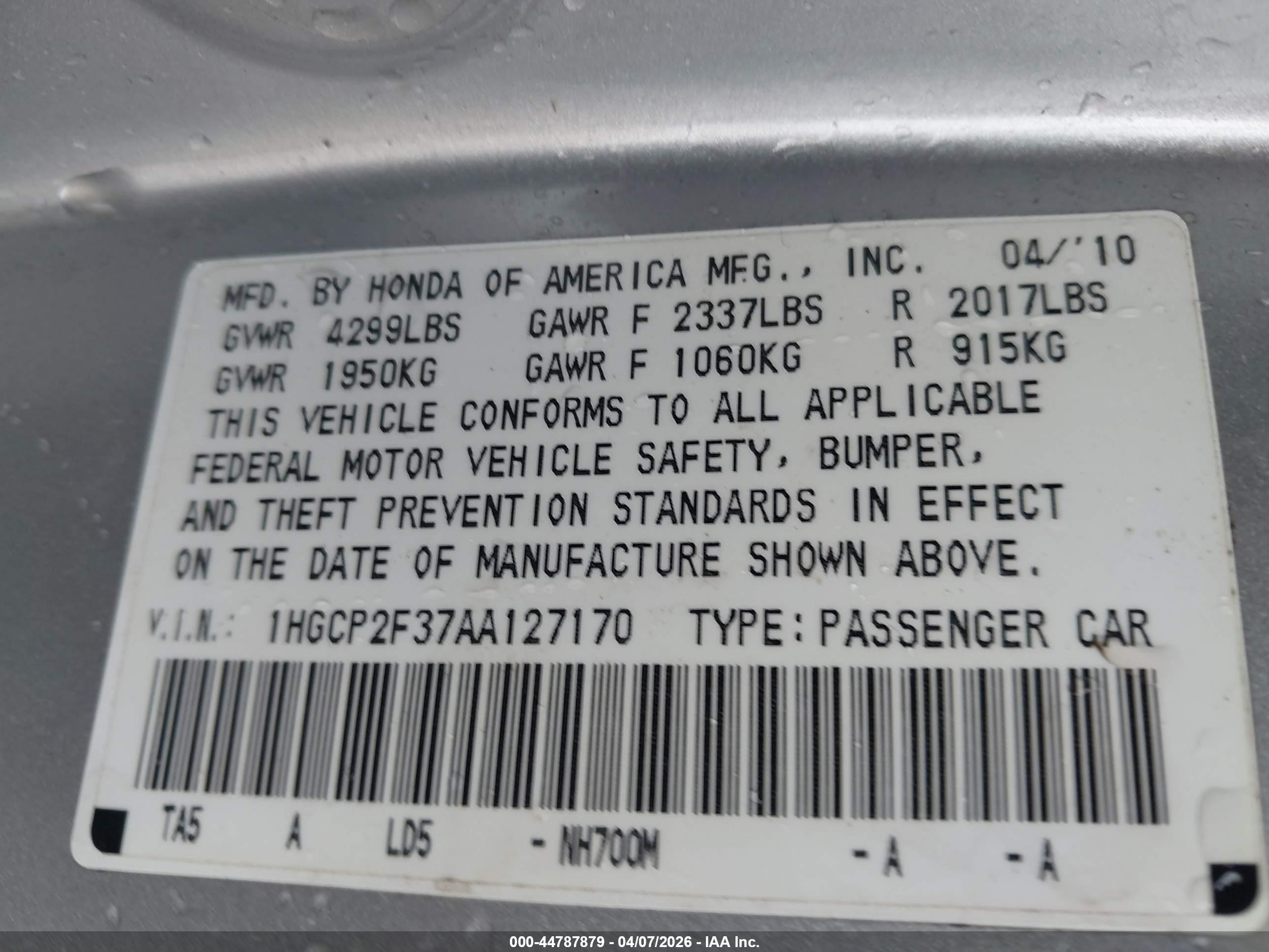 HONDA ACCORD image 9