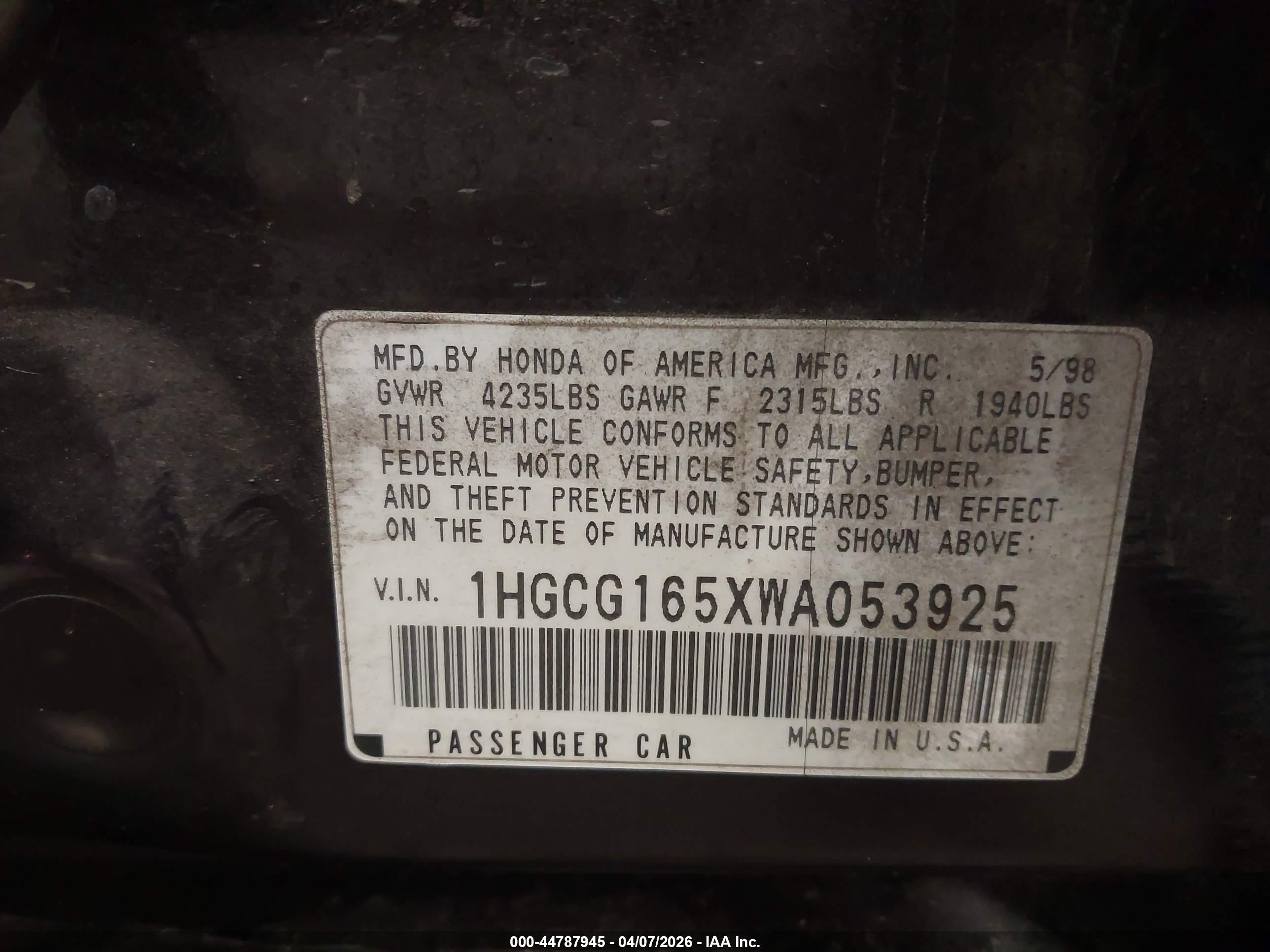 HONDA ACCORD image 9
