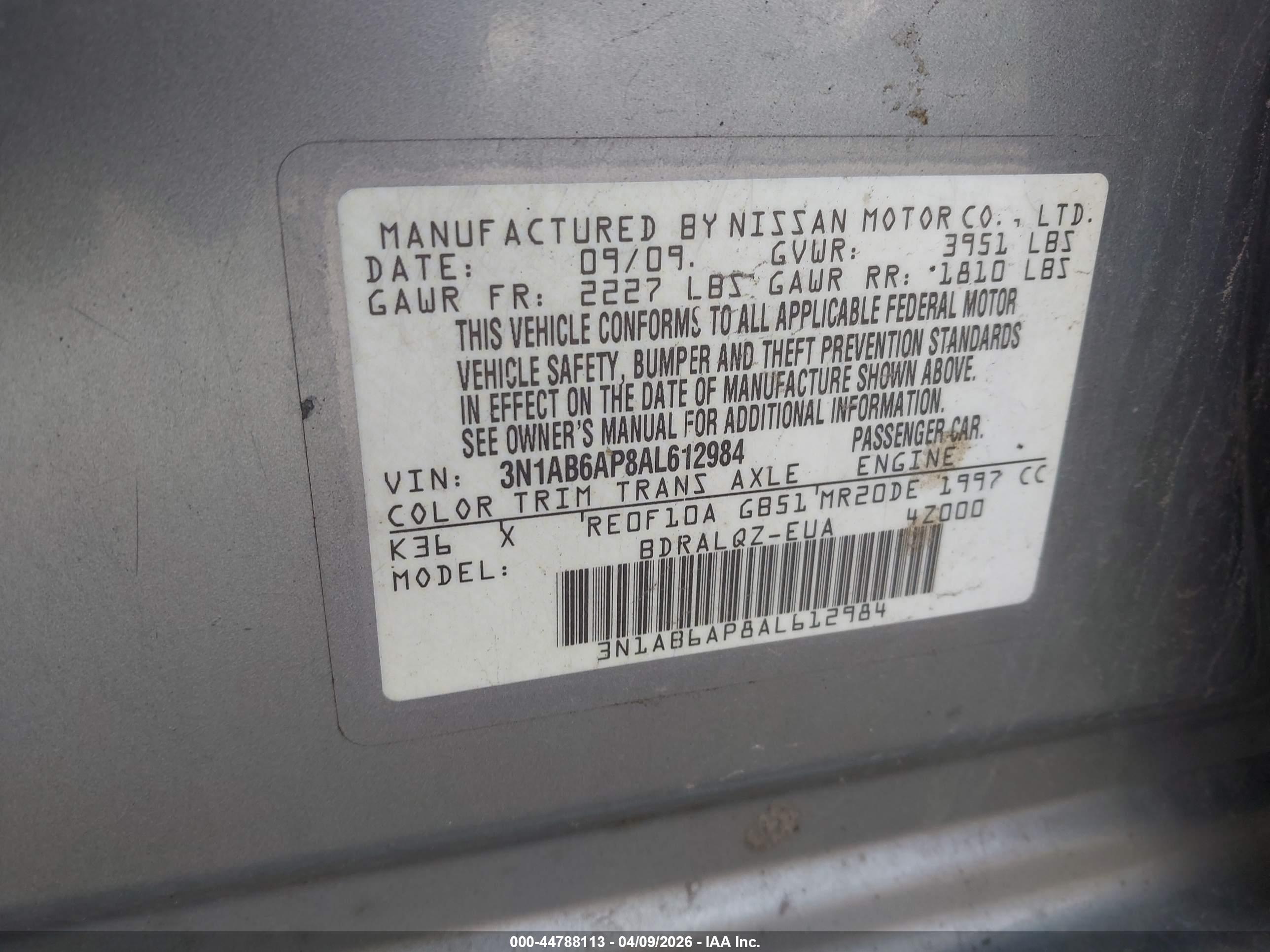 NISSAN SENTRA image 9