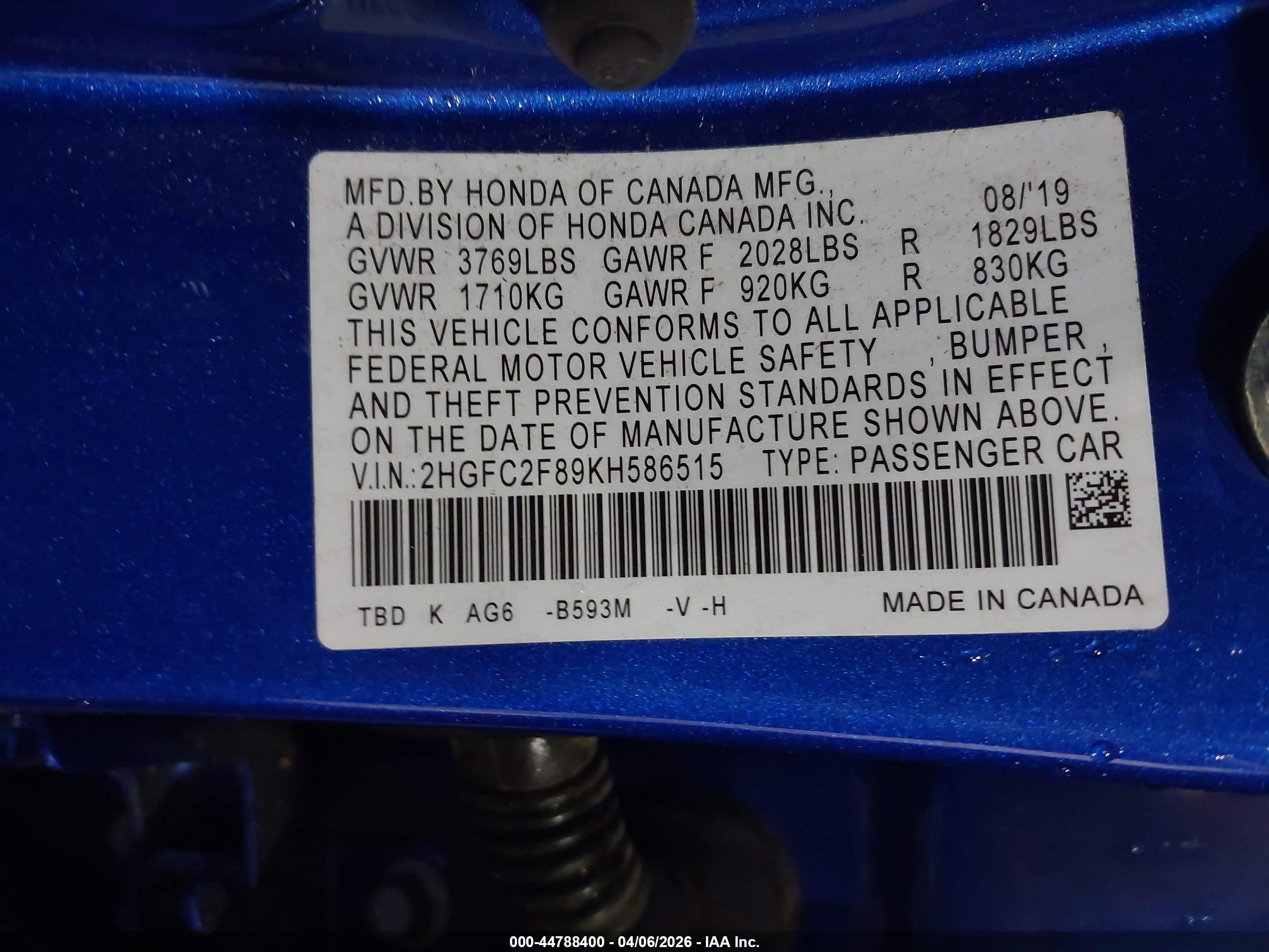 HONDA CIVIC image 9