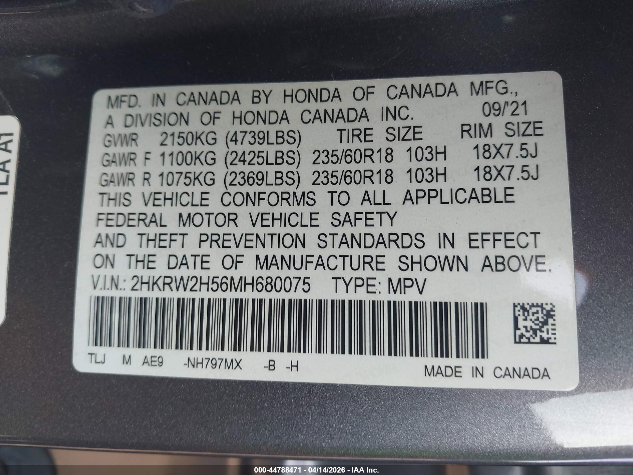 HONDA CR-V image 9