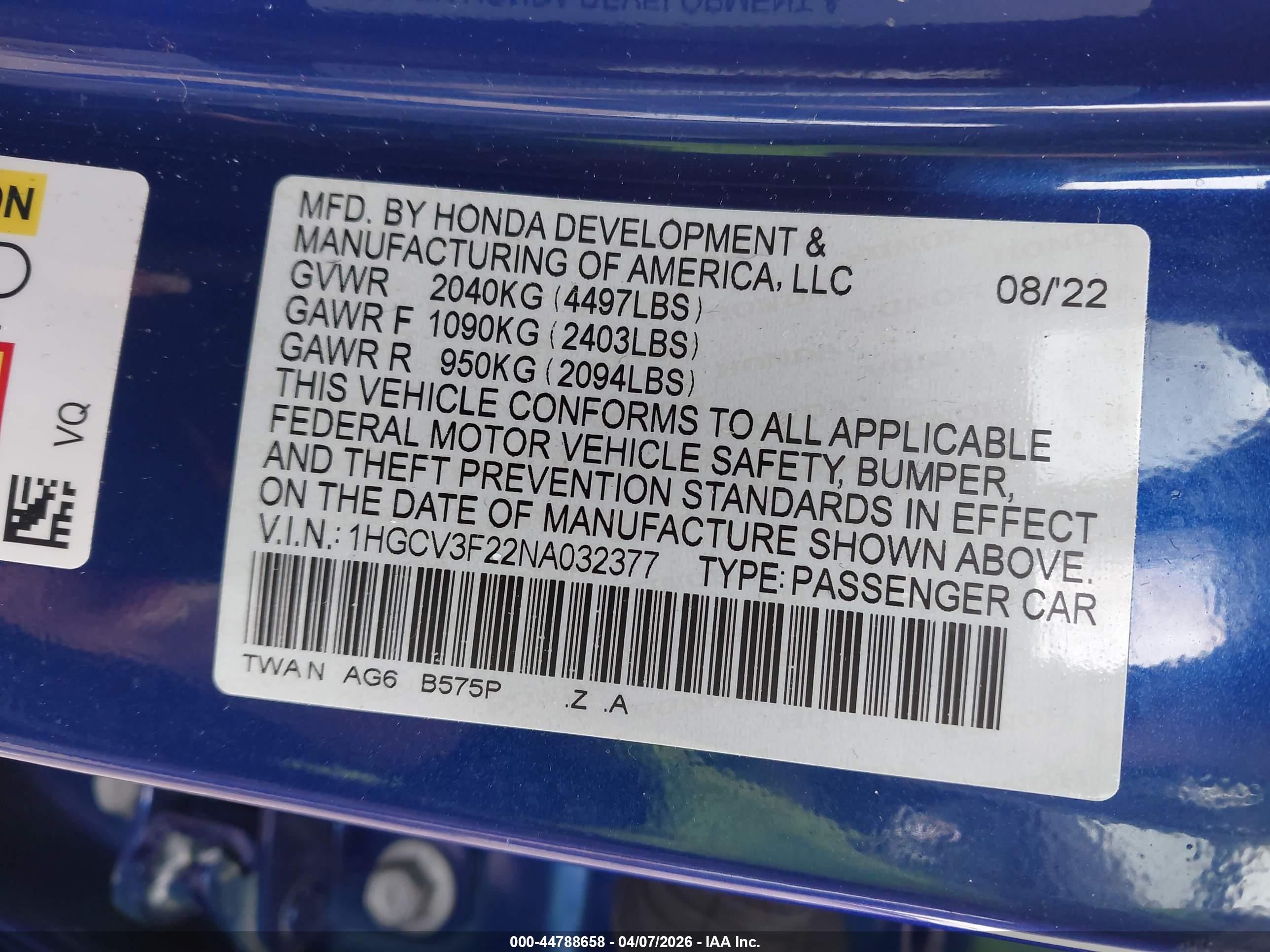 HONDA ACCORD image 9