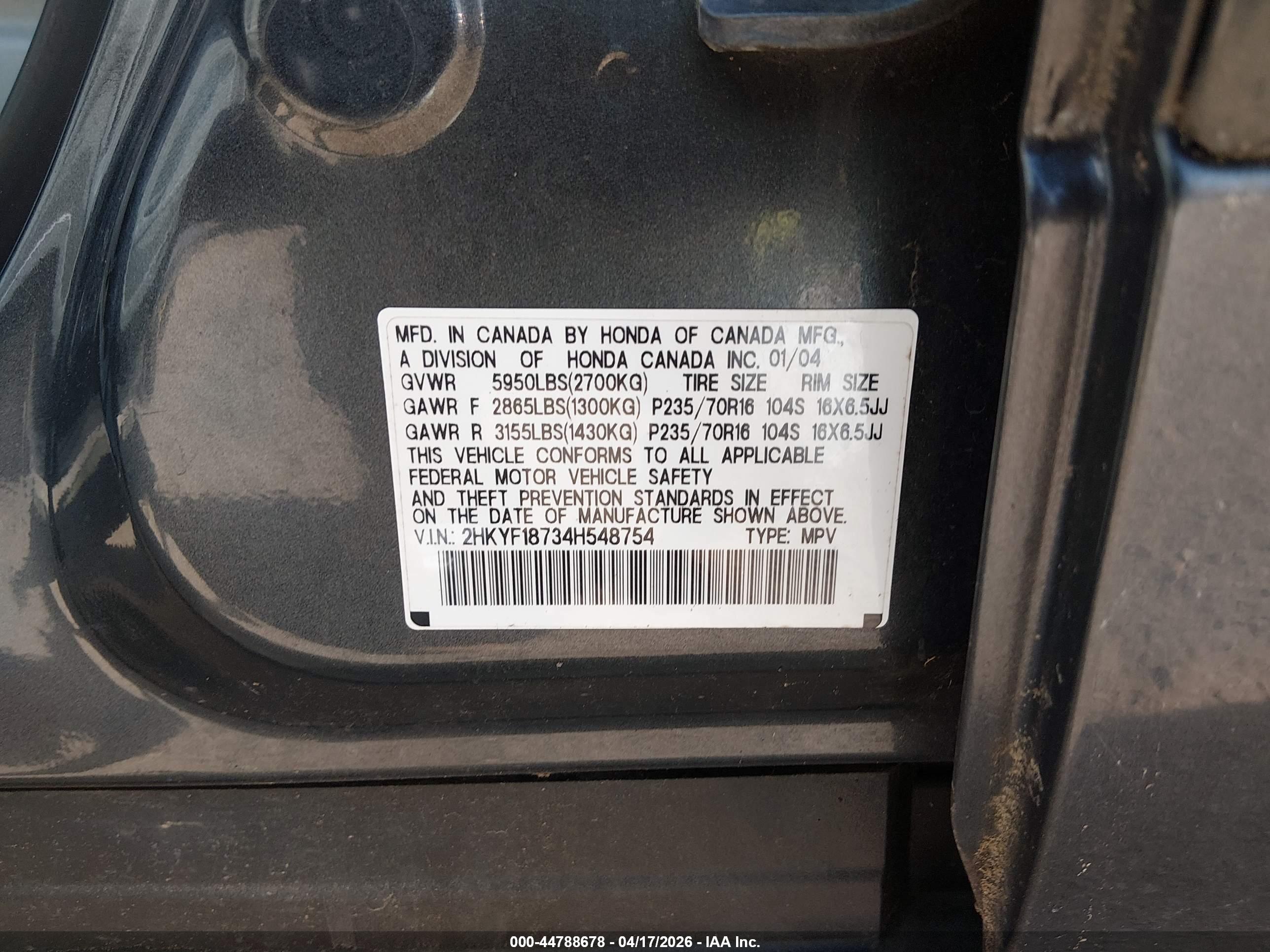 HONDA PILOT image 9