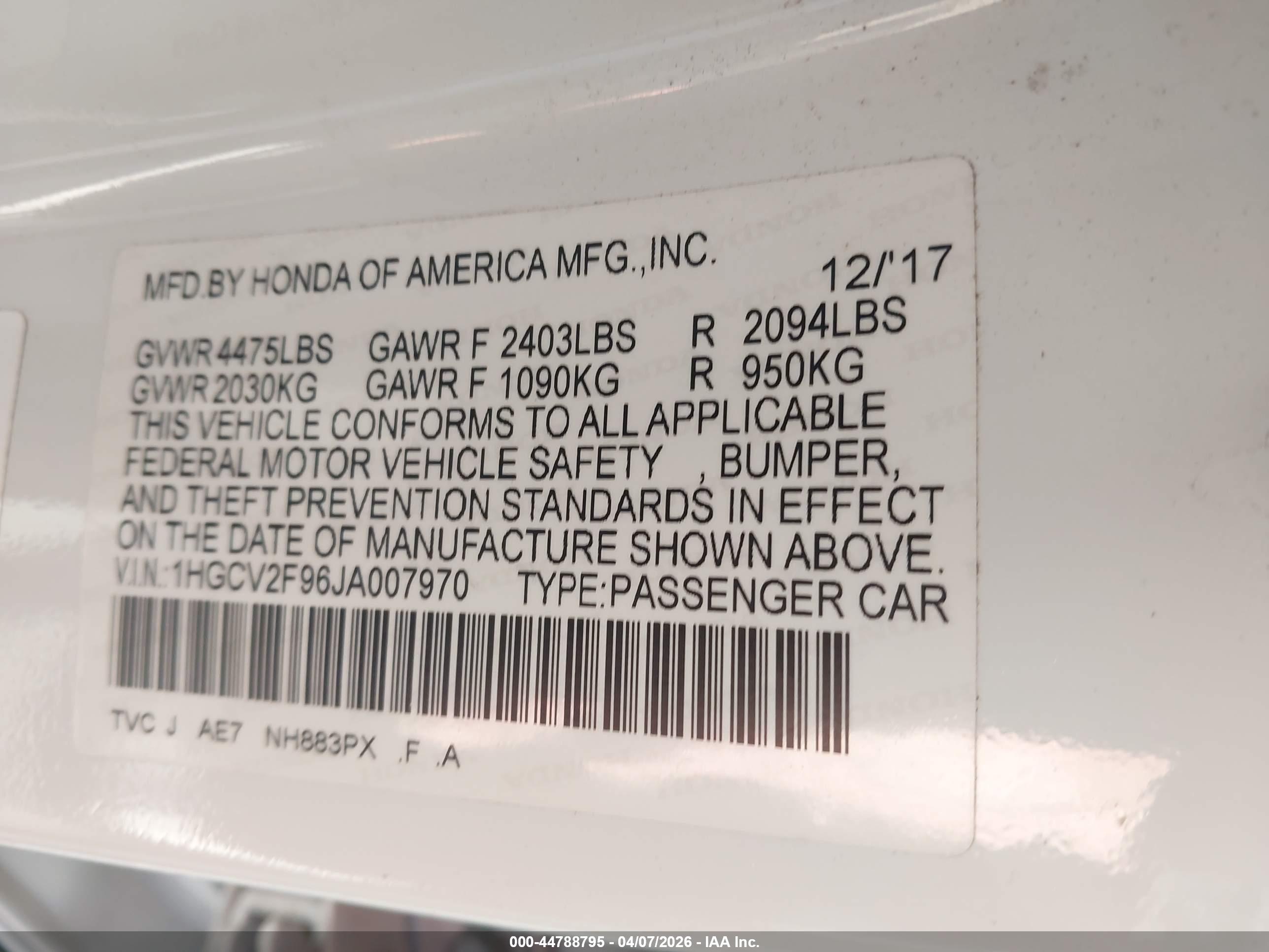 HONDA ACCORD image 9