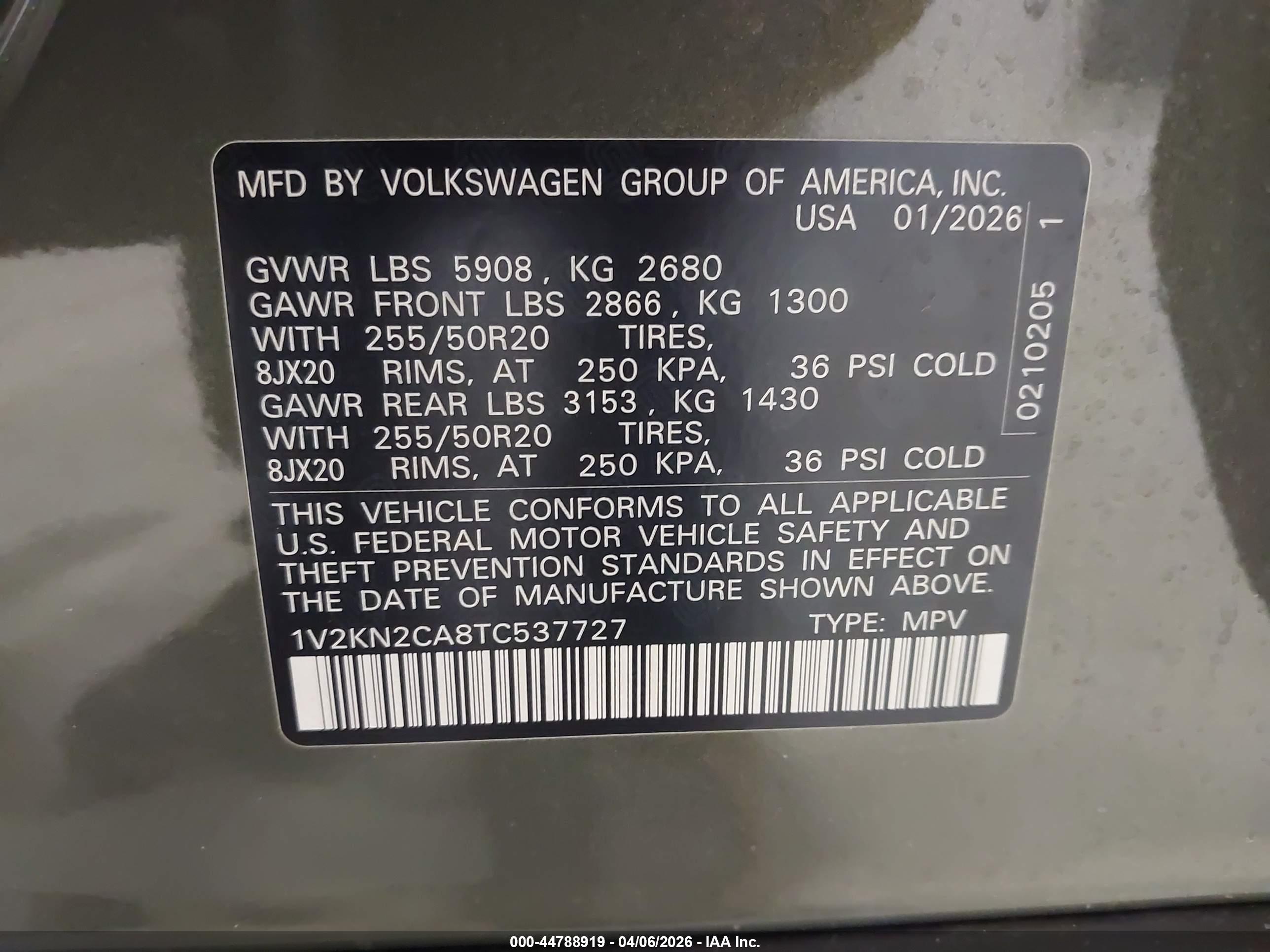 VOLKSWAGEN ATLAS image 9