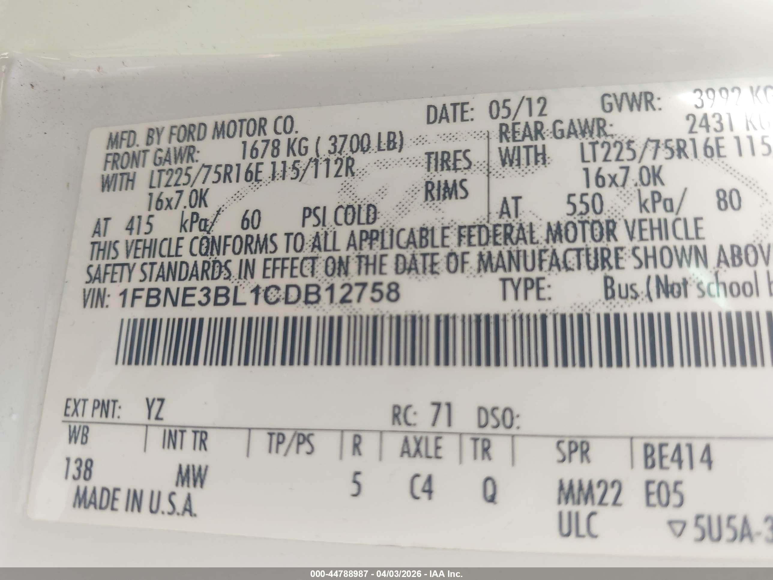 FORD E-350 image 9