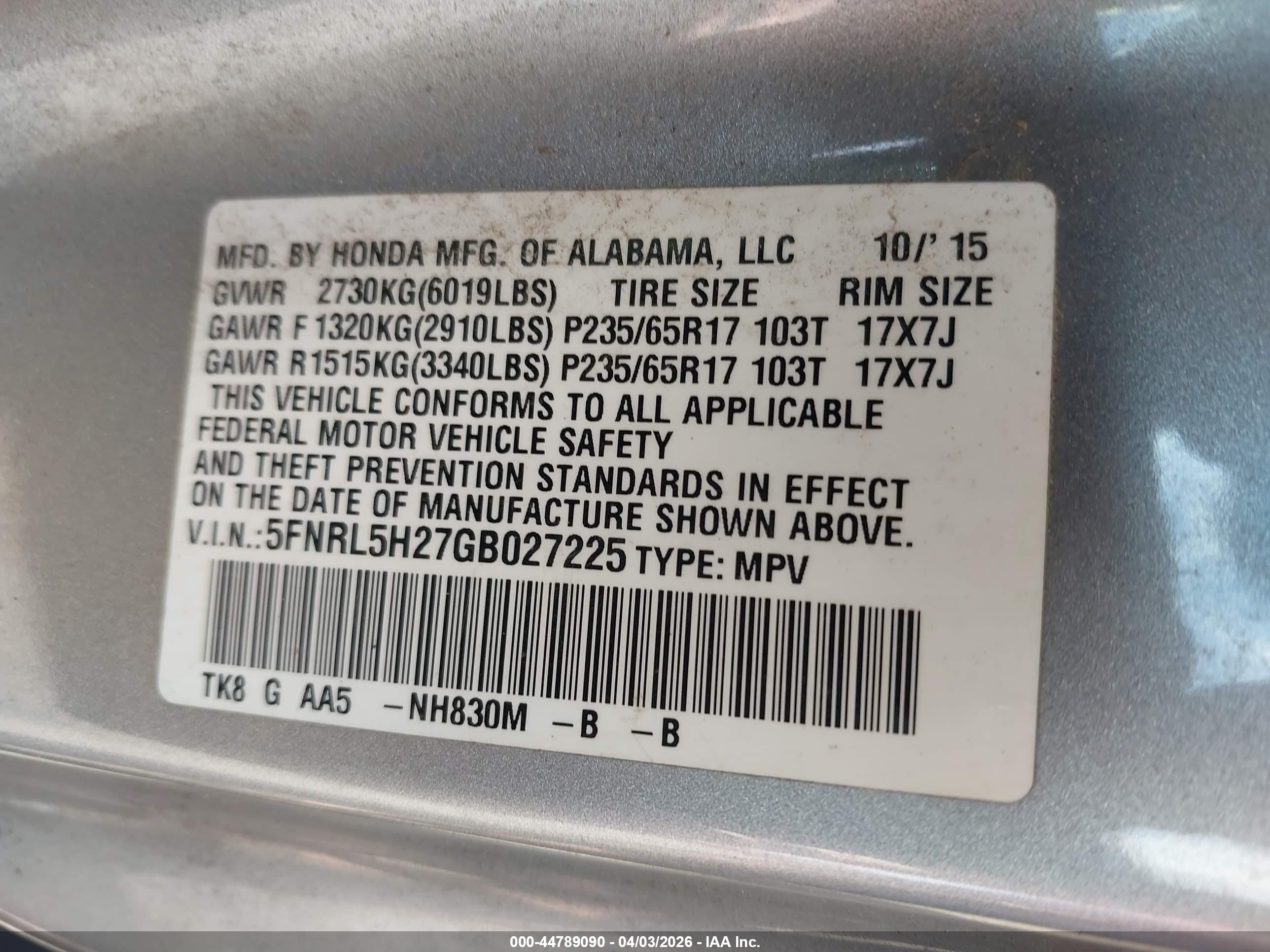 HONDA ODYSSEY image 9