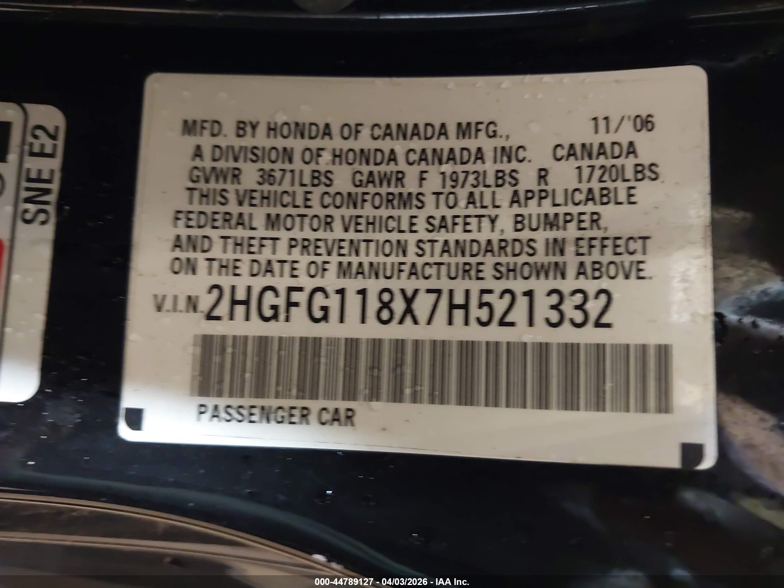 HONDA CIVIC image 9