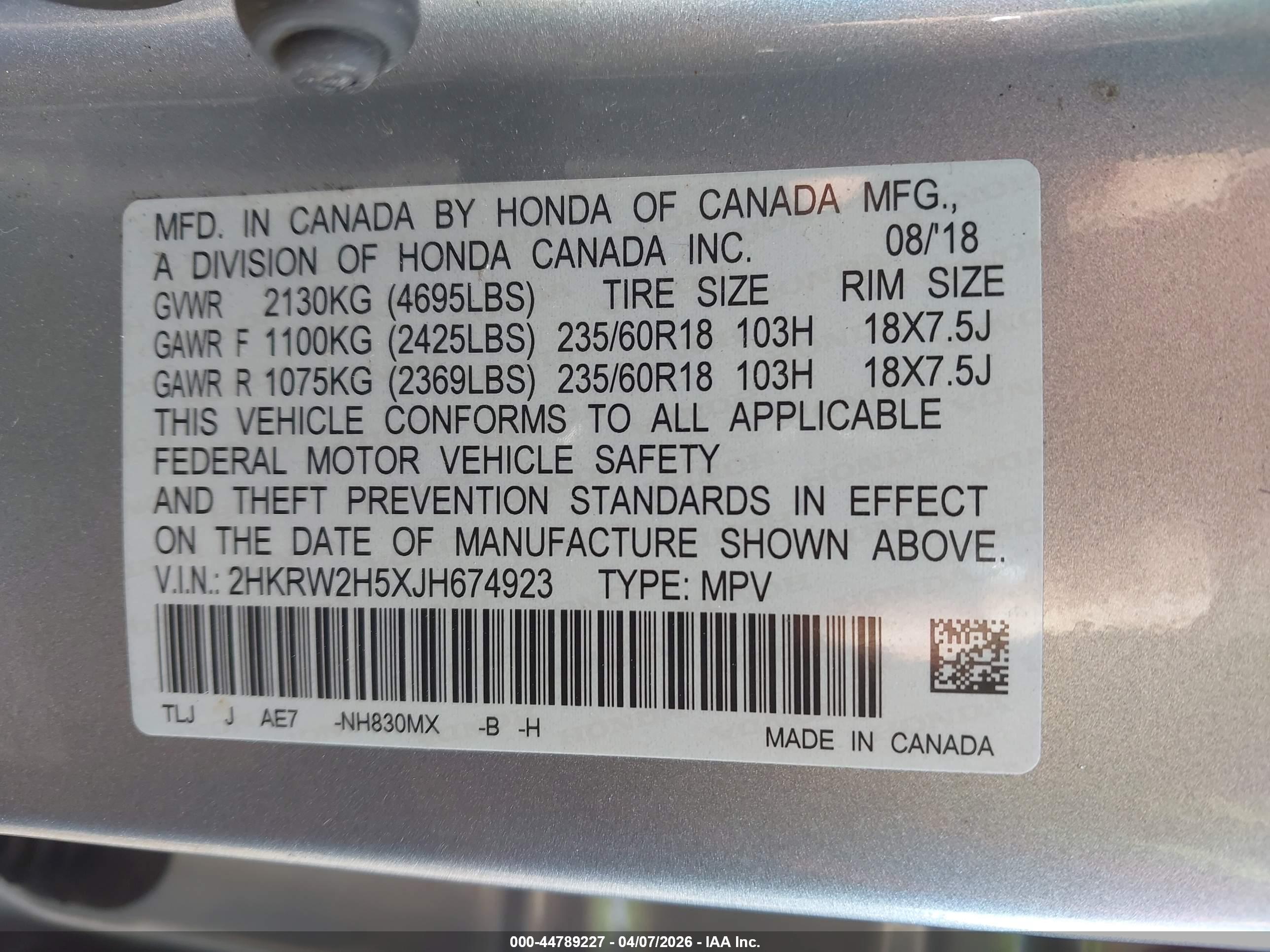 HONDA CR-V image 9