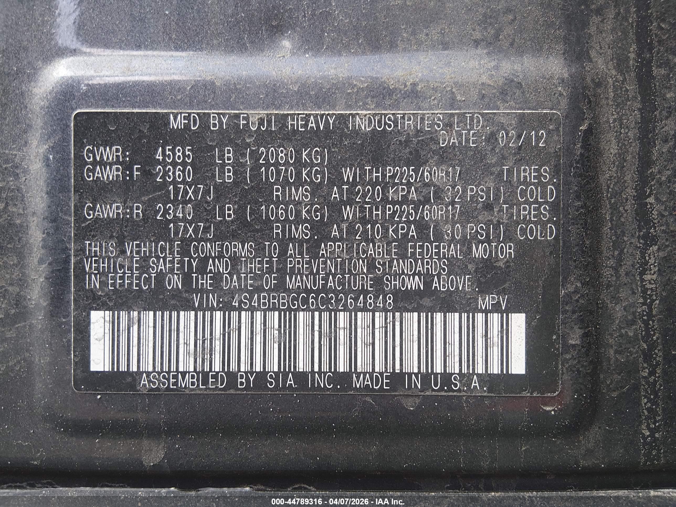 SUBARU OUTBACK image 9