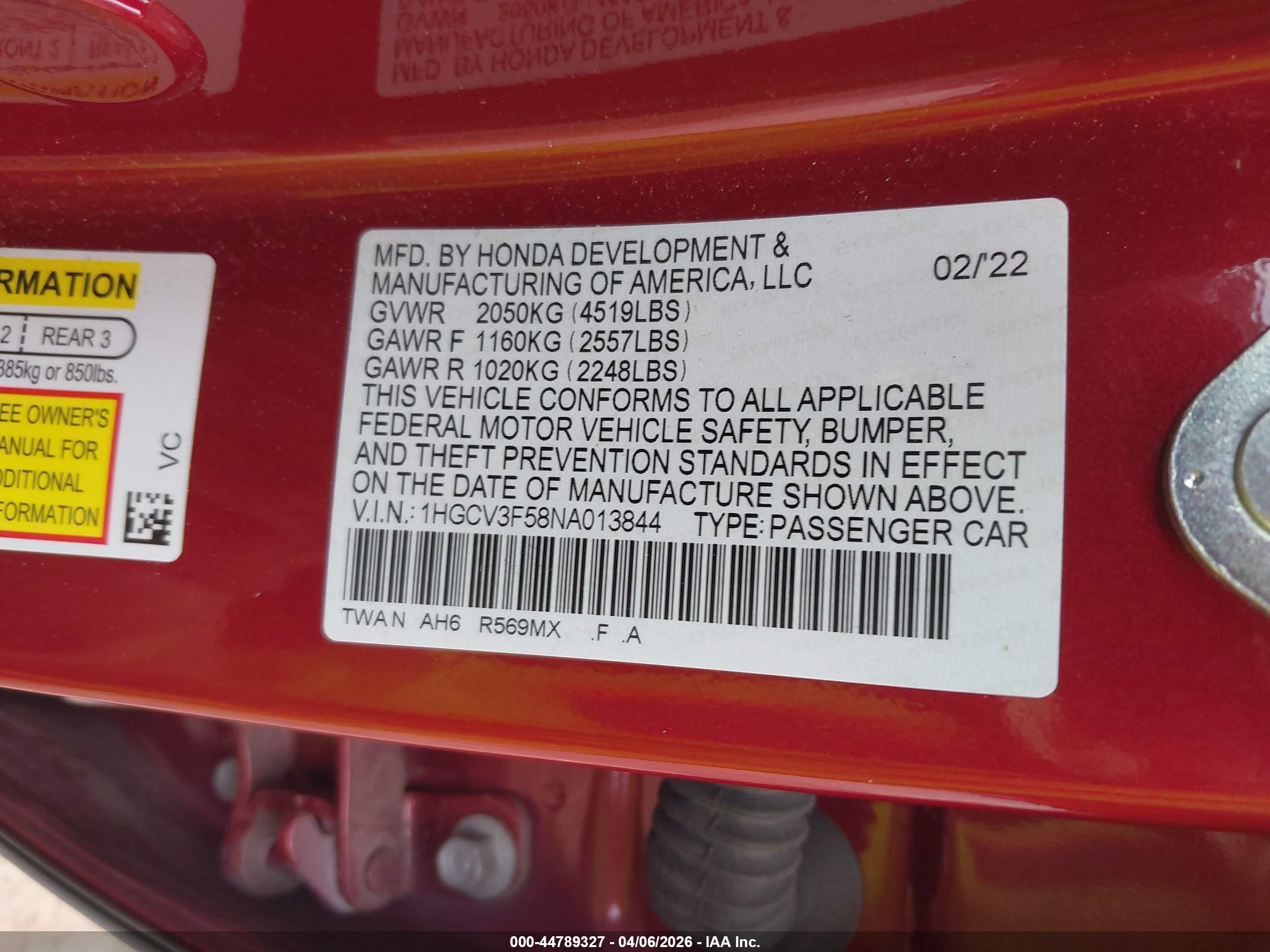 HONDA ACCORD image 9