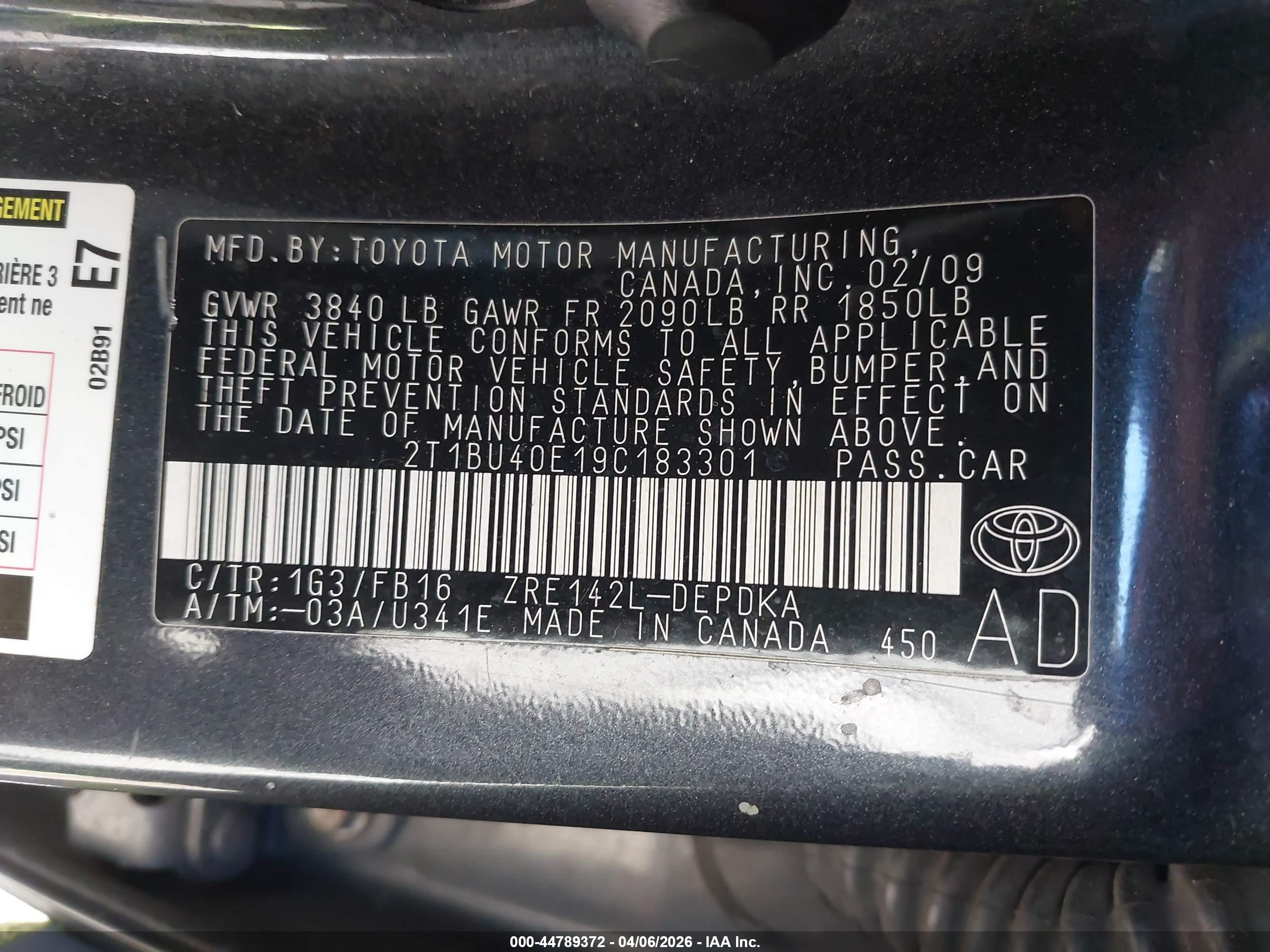 TOYOTA COROLLA image 9