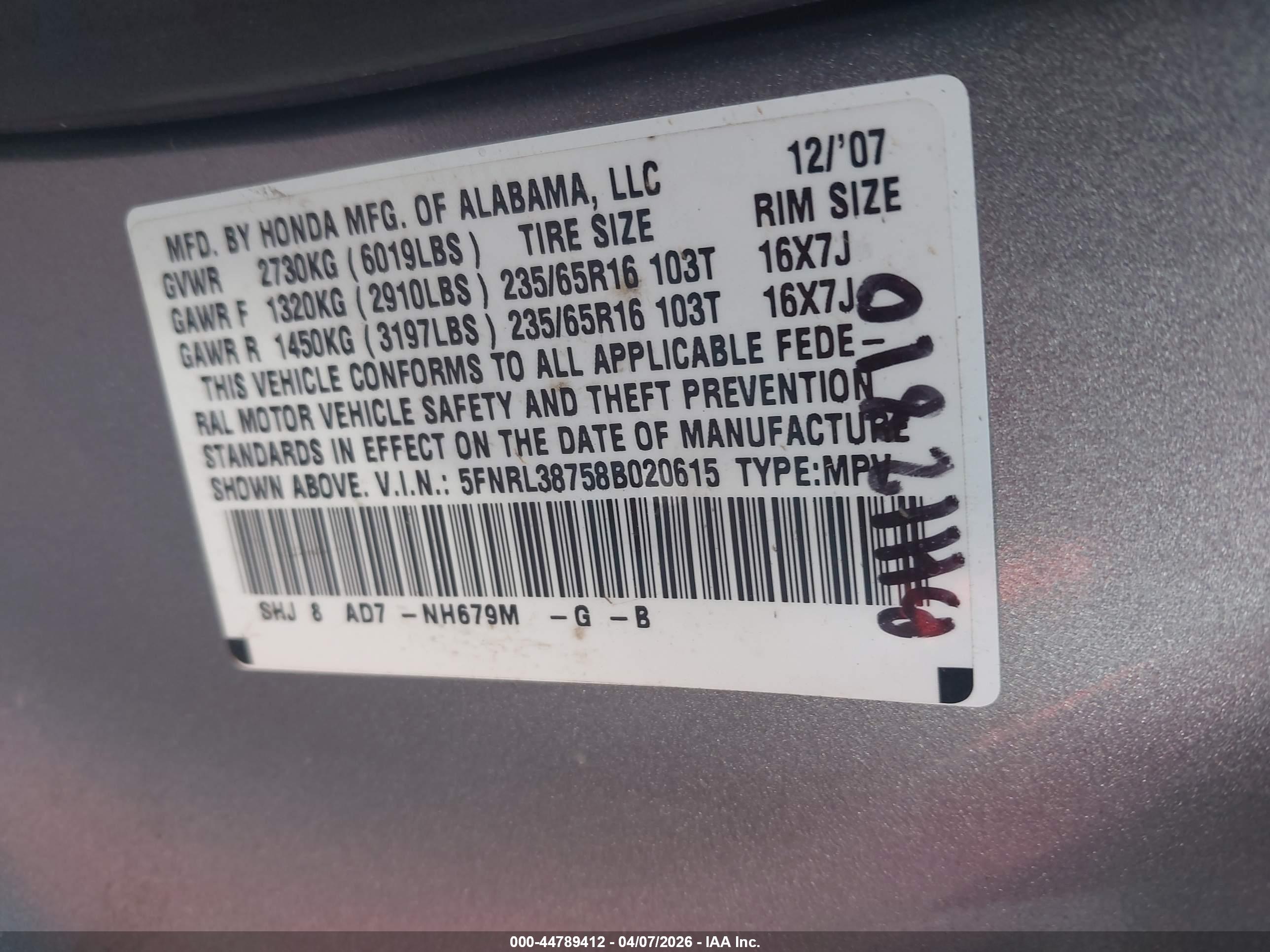HONDA ODYSSEY image 9