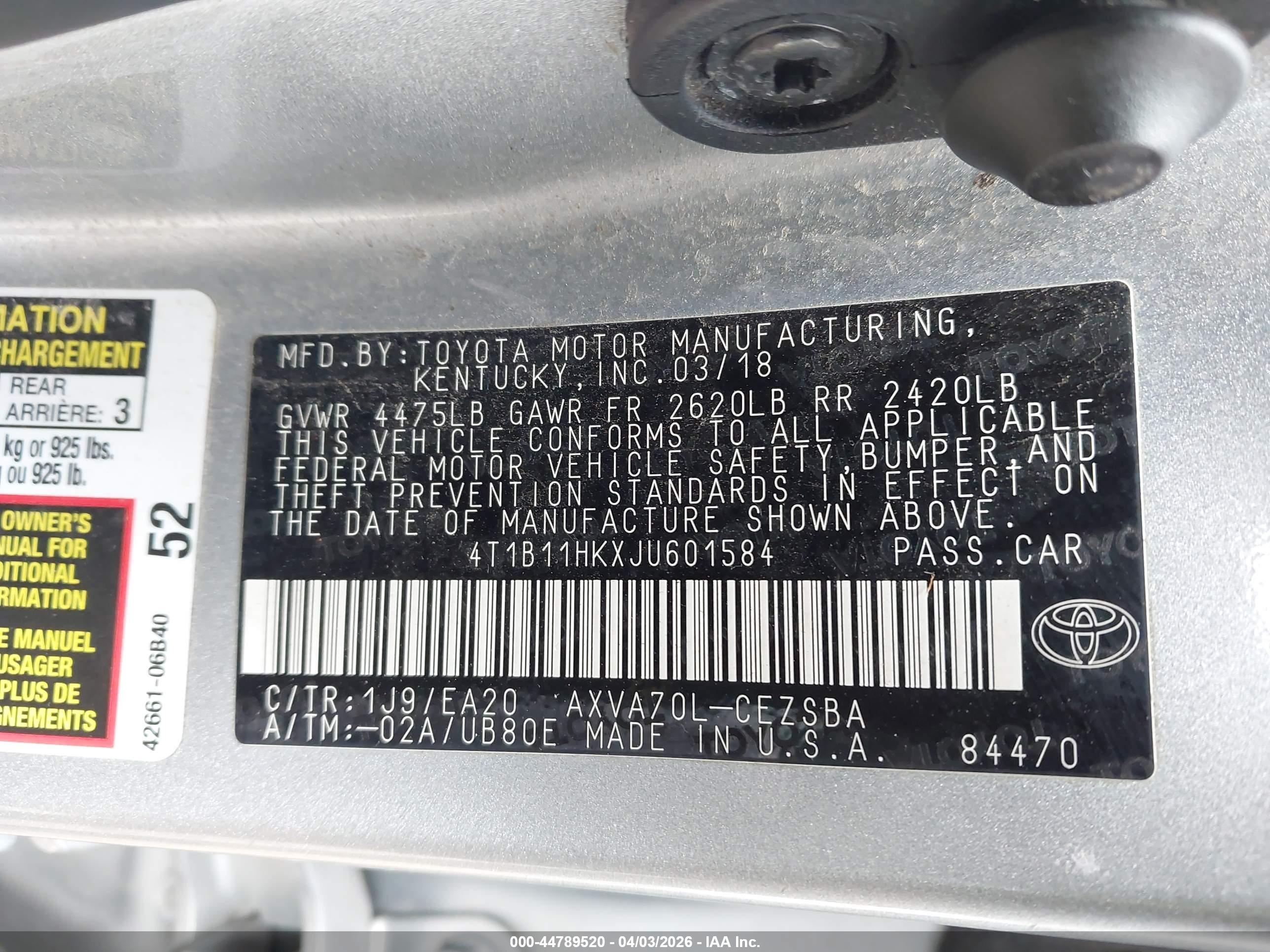 TOYOTA CAMRY image 9