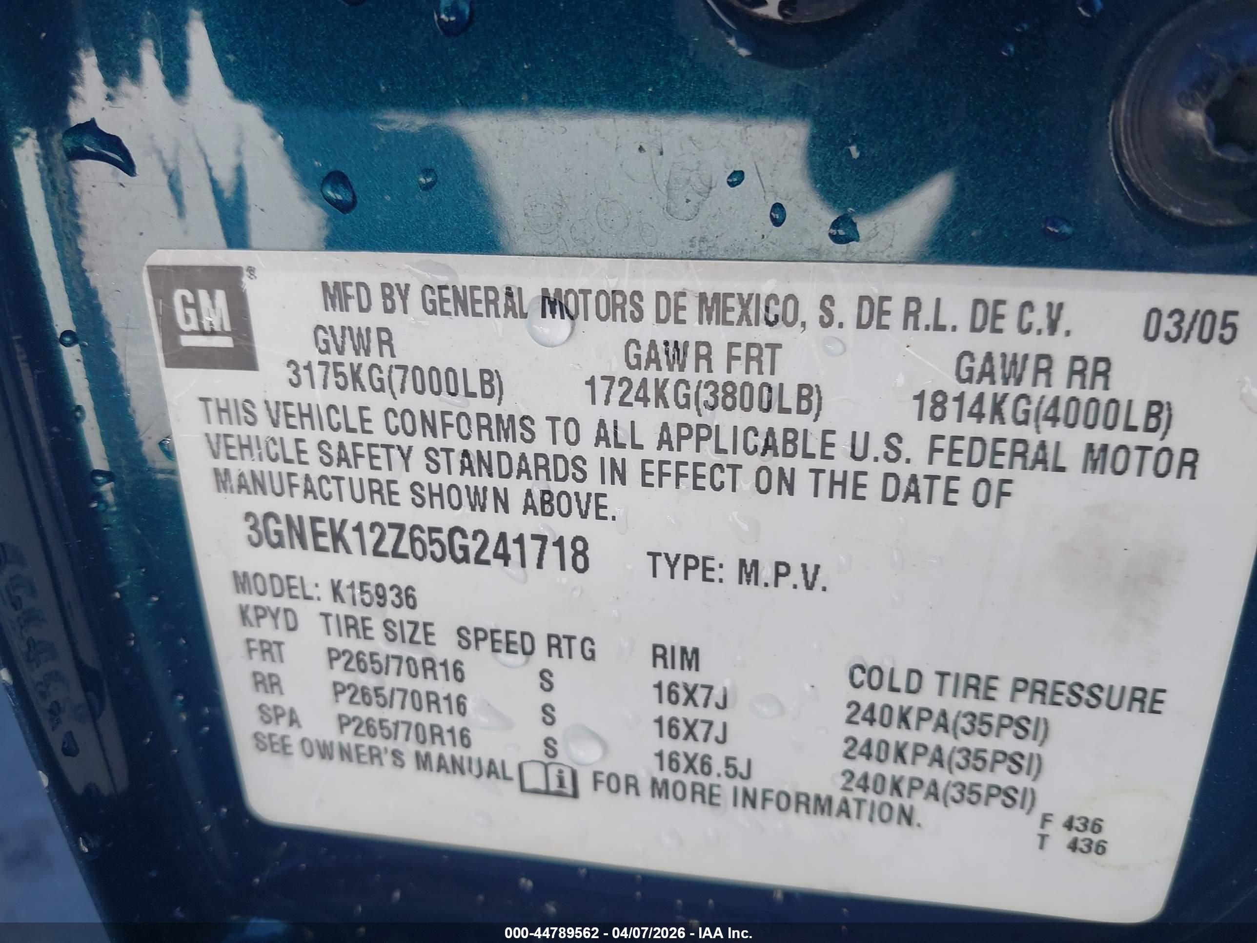 CHEVROLET AVALANCHE image 9