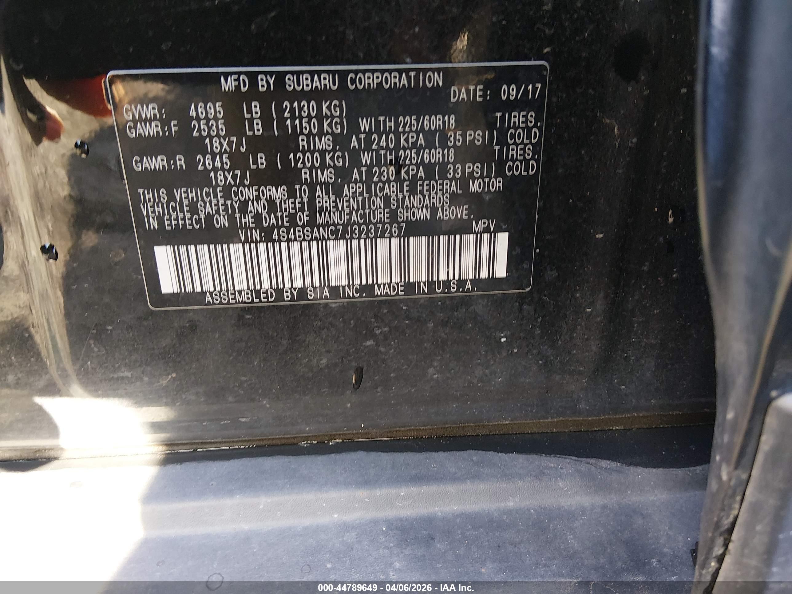 SUBARU OUTBACK image 9