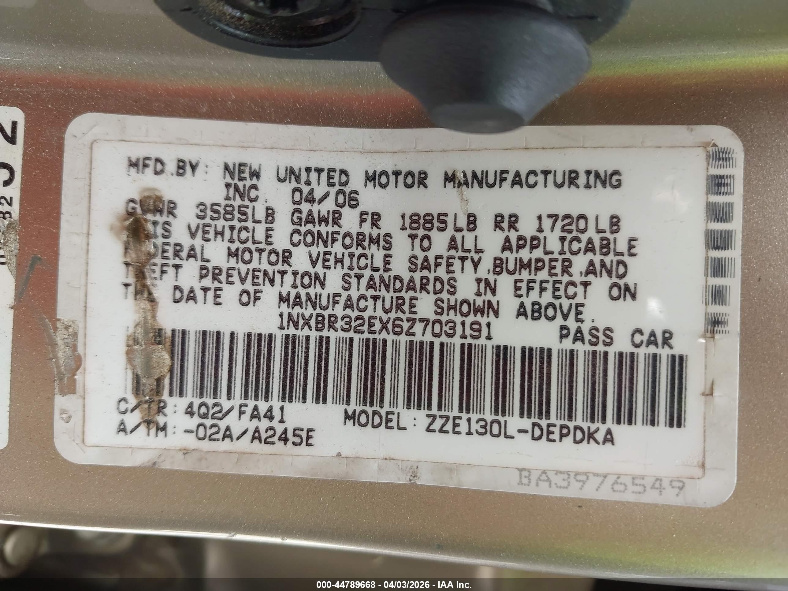 TOYOTA COROLLA image 9
