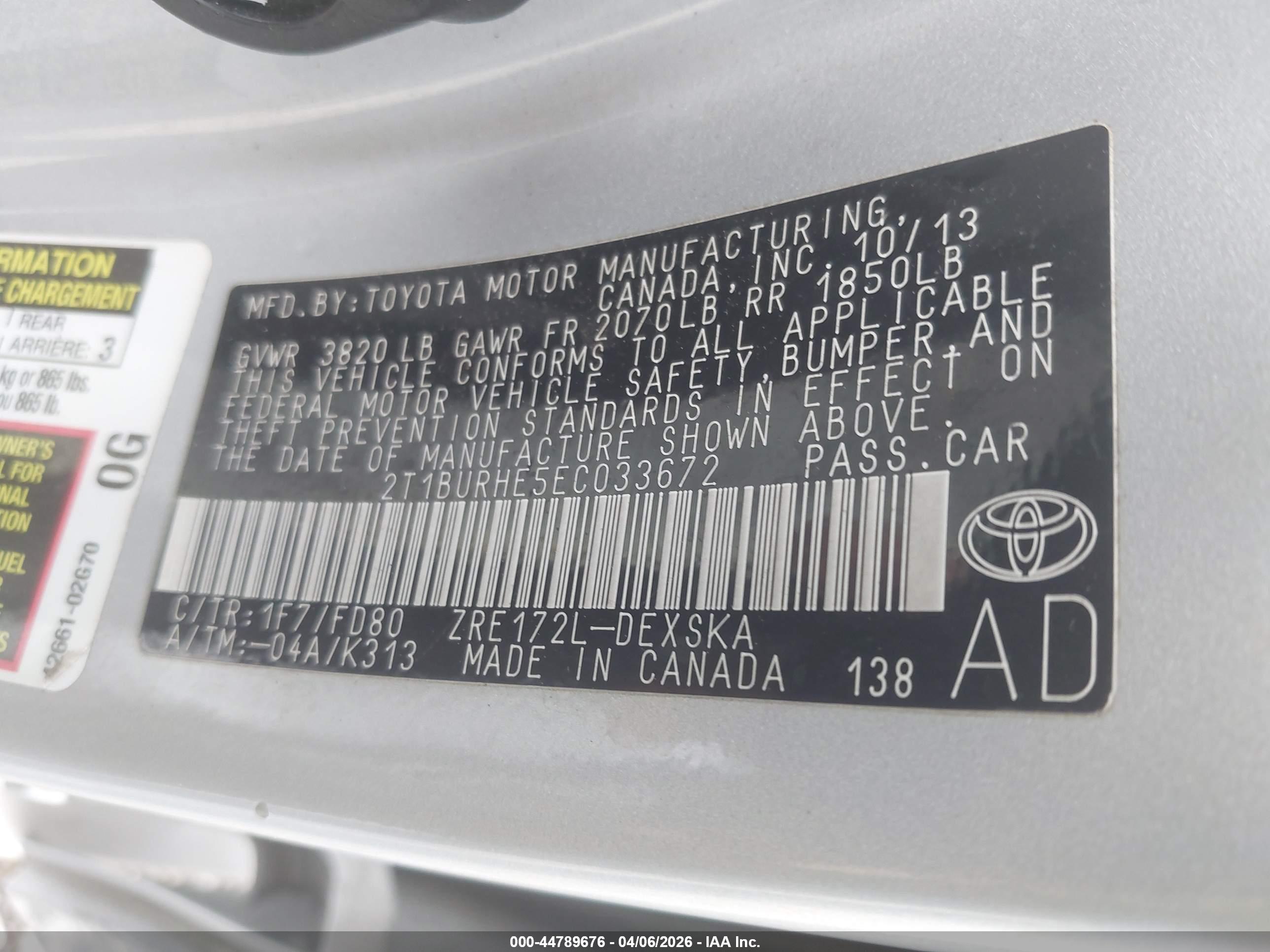TOYOTA COROLLA image 9