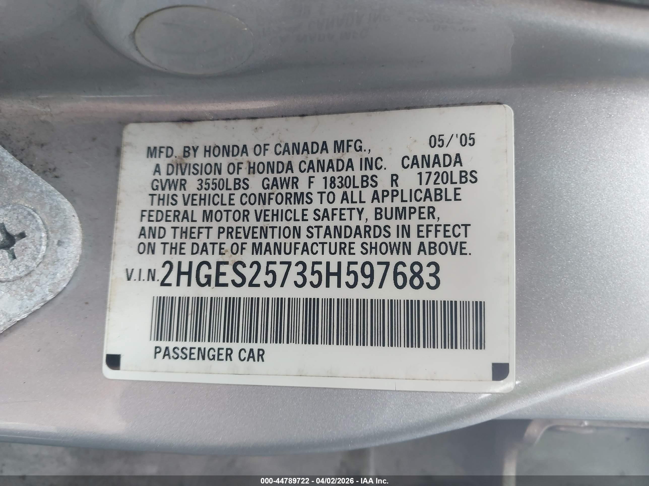 HONDA CIVIC image 9