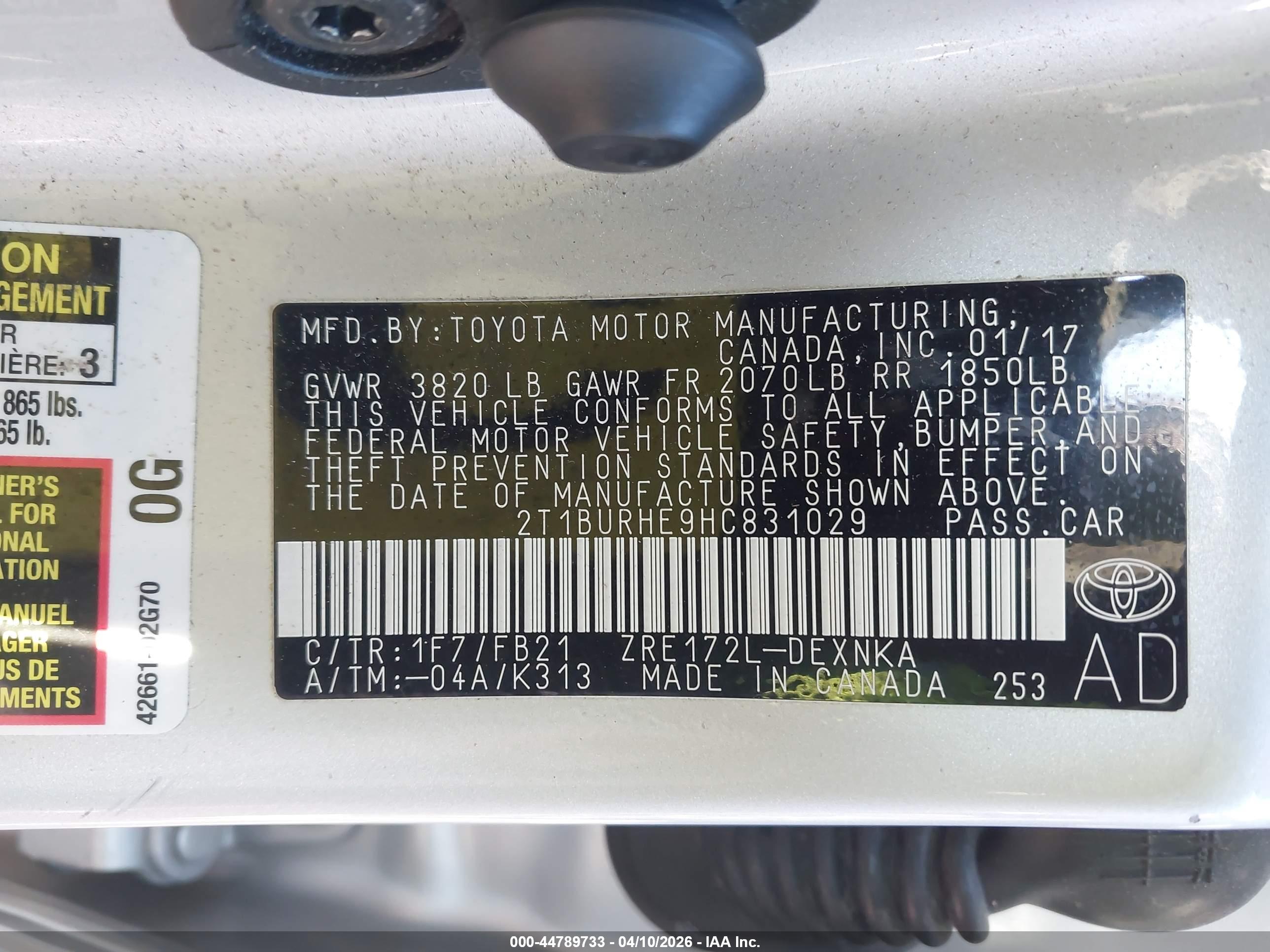 TOYOTA COROLLA image 9