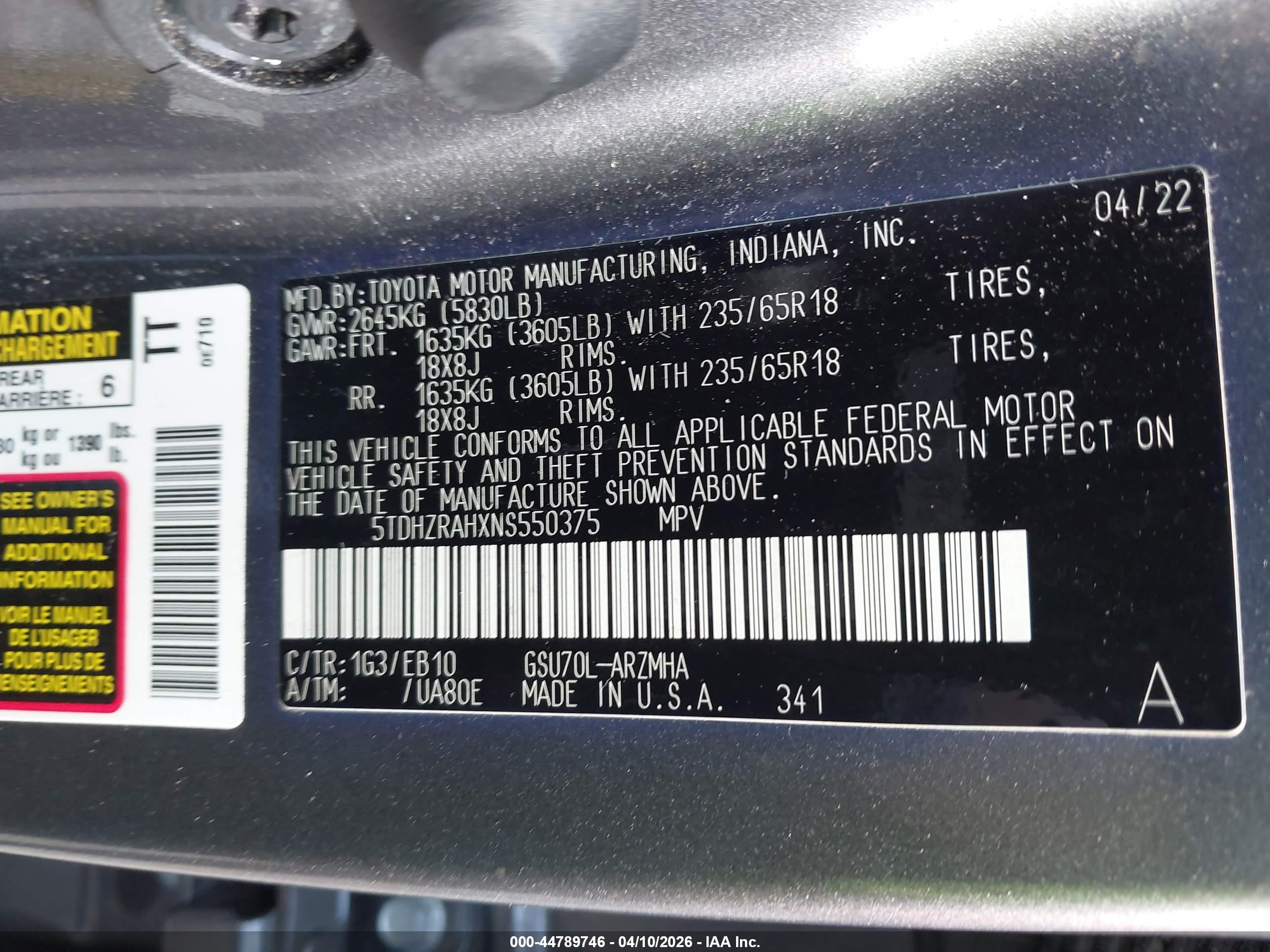 TOYOTA HIGHLANDER image 9