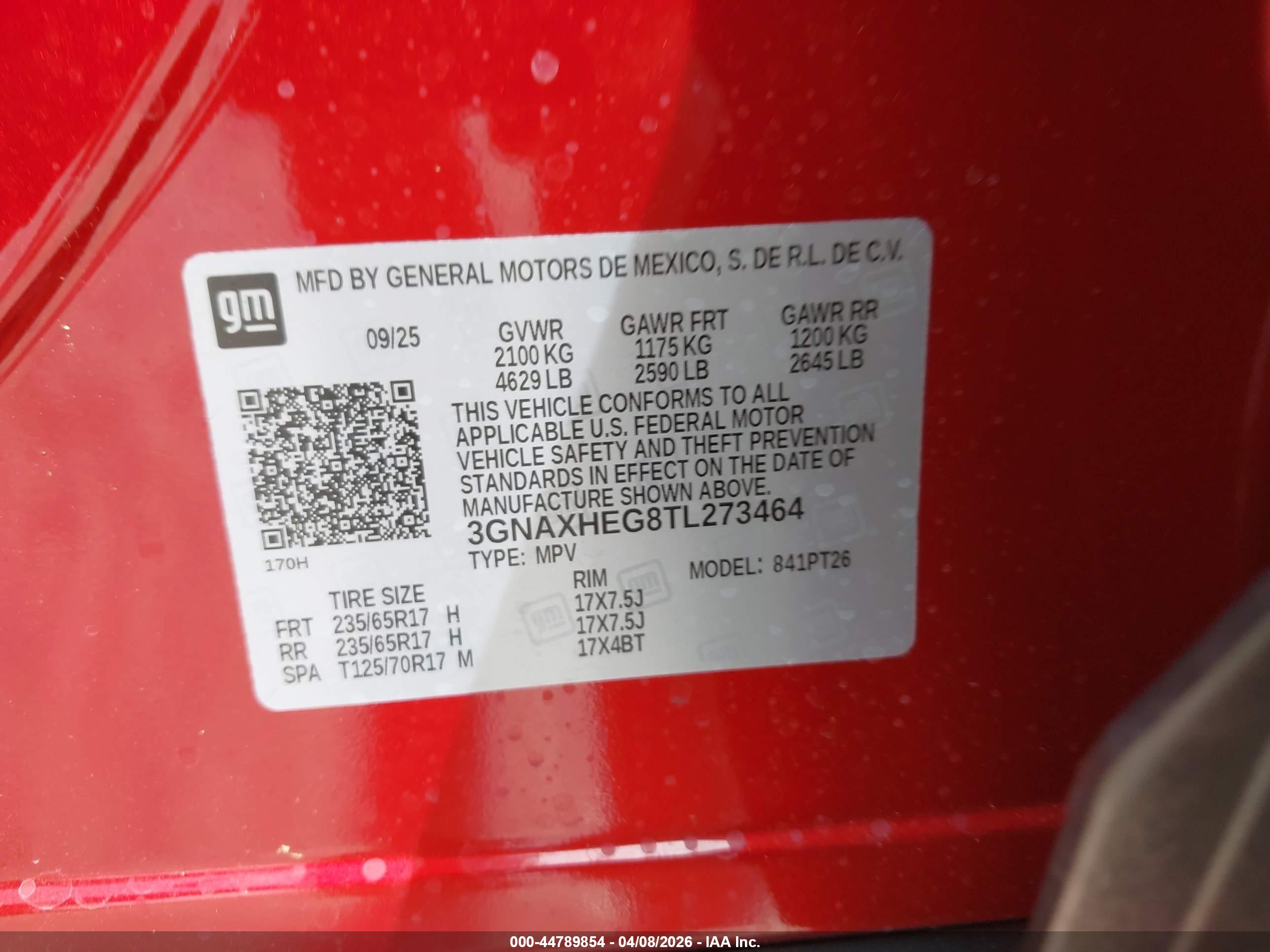 CHEVROLET EQUINOX image 9