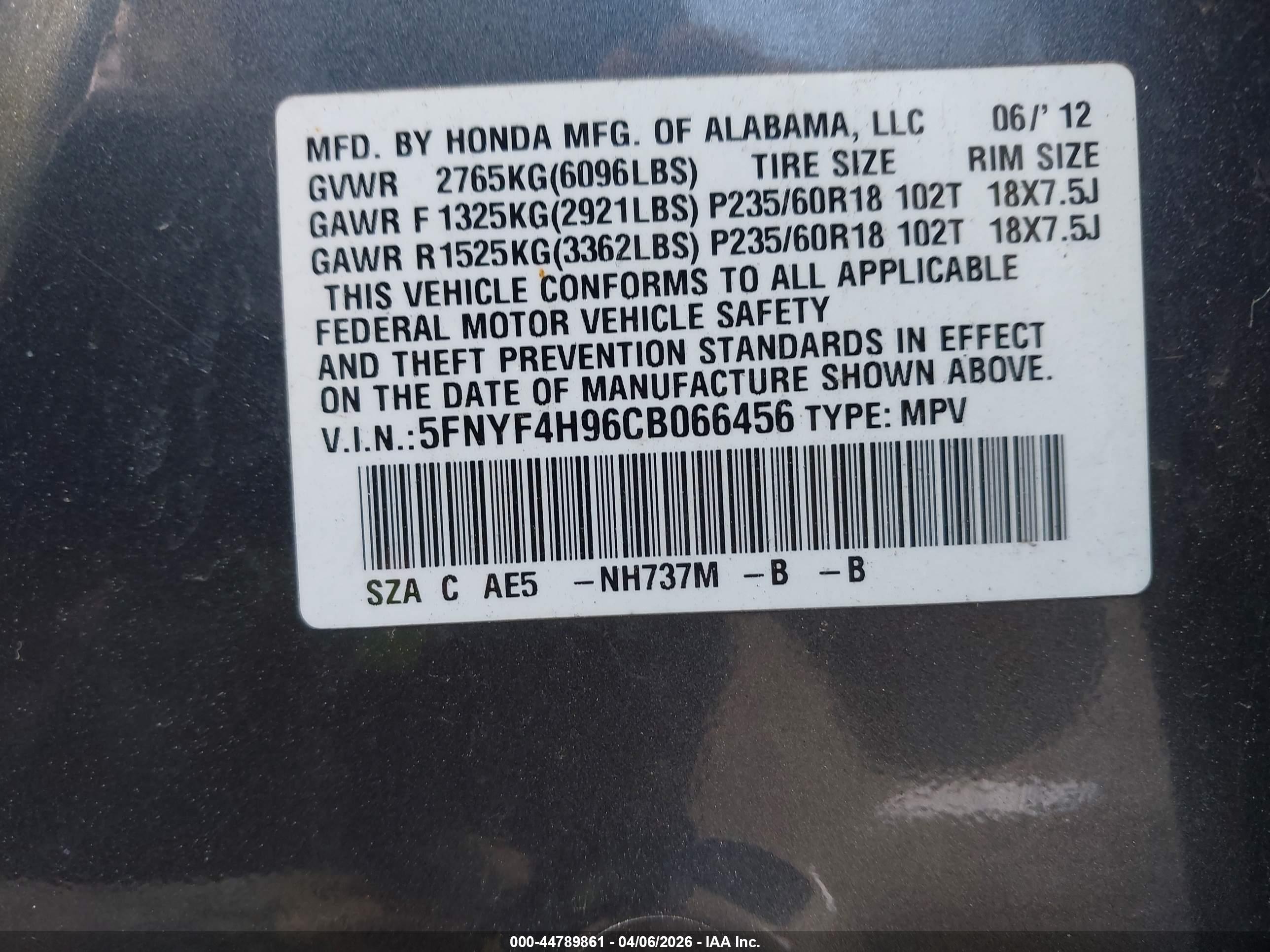 HONDA PILOT image 9