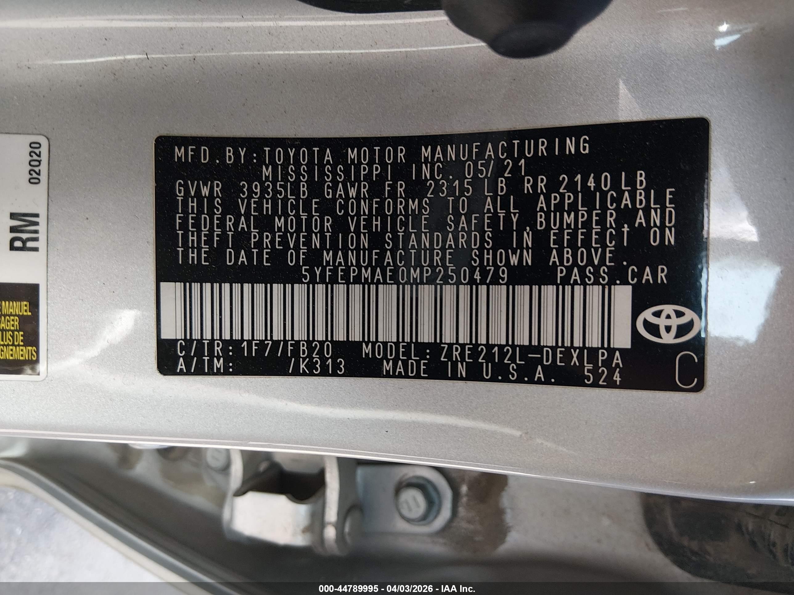 TOYOTA COROLLA image 9