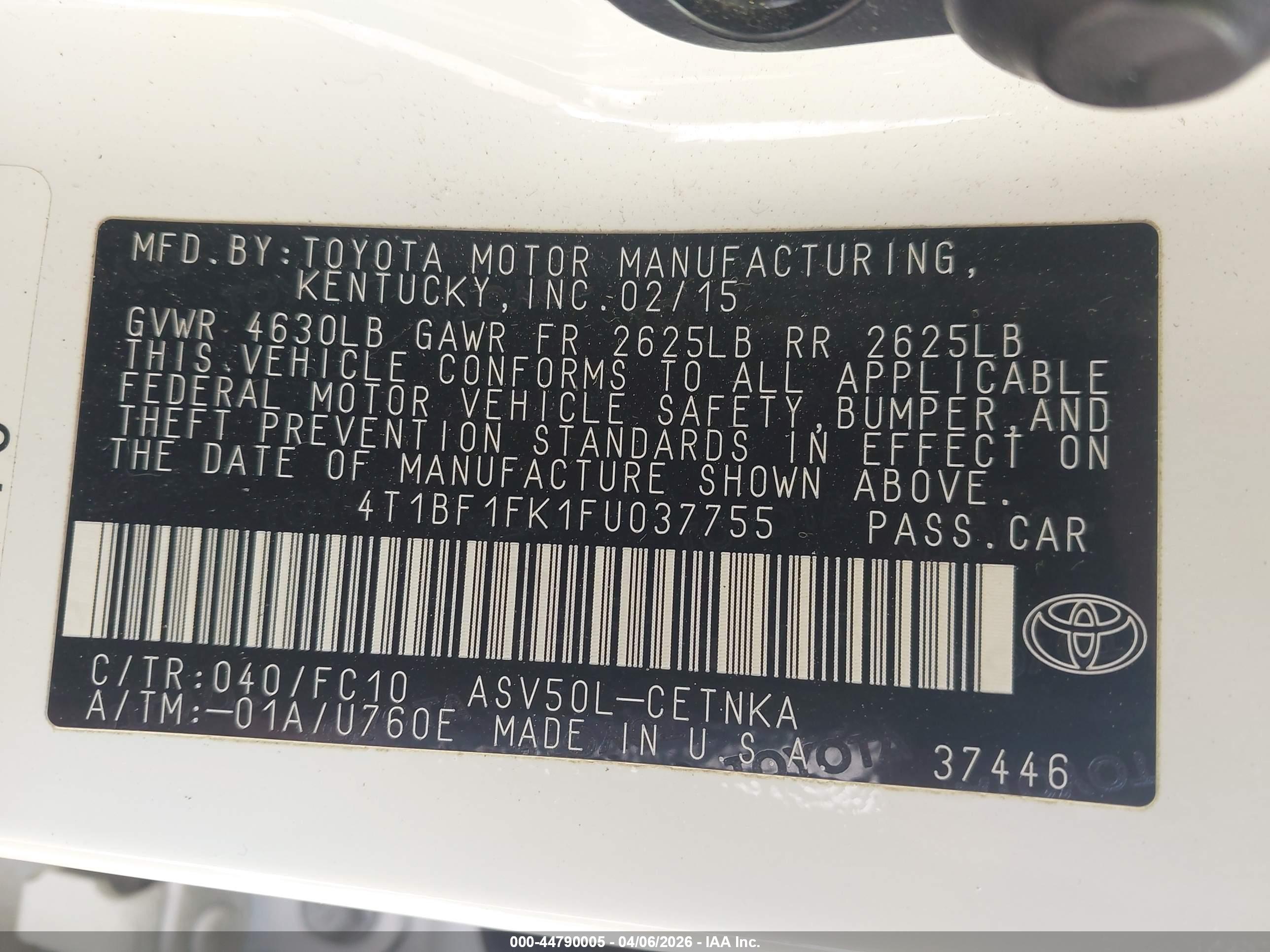 TOYOTA CAMRY image 9