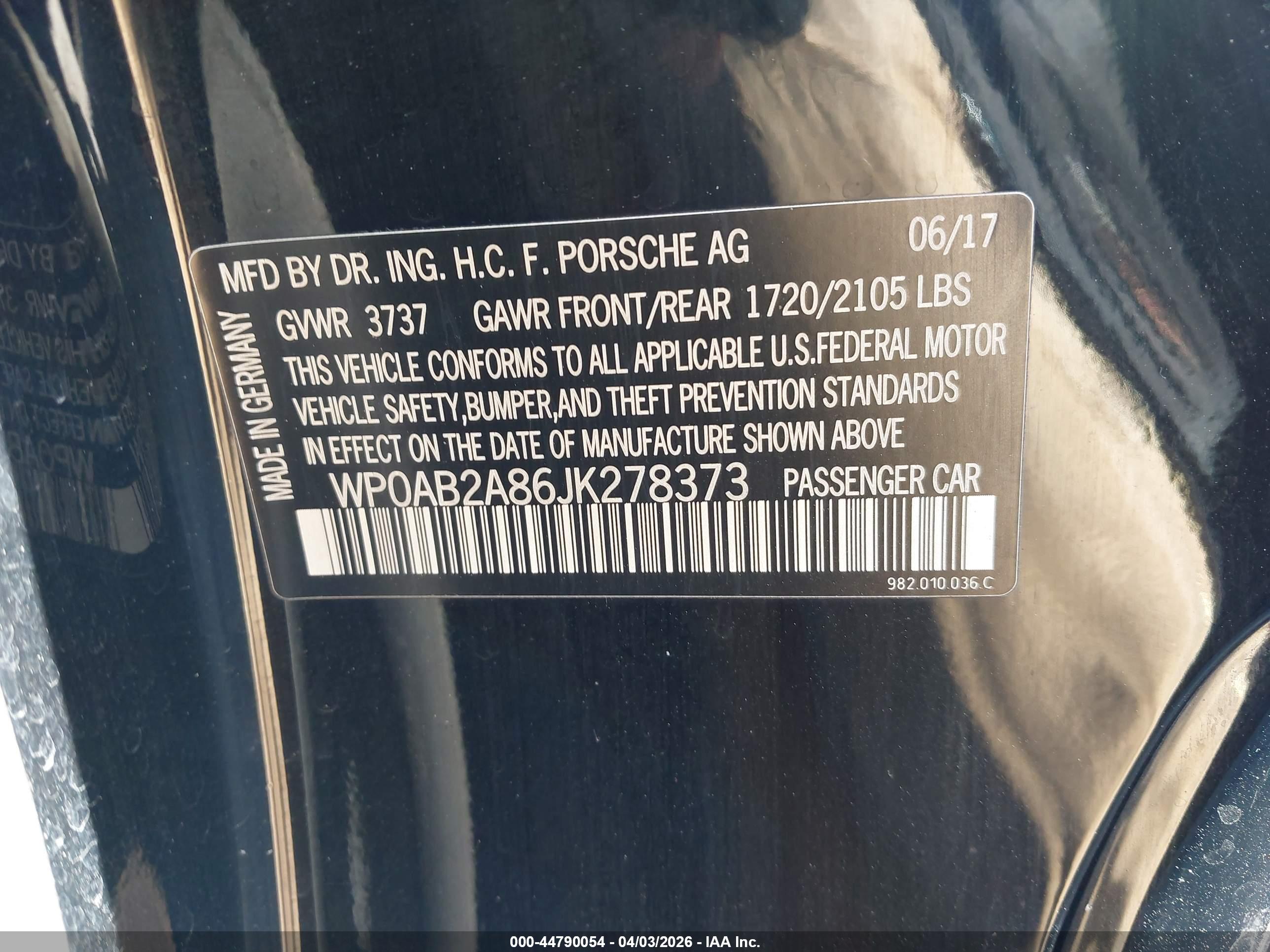 PORSCHE 718 image 9