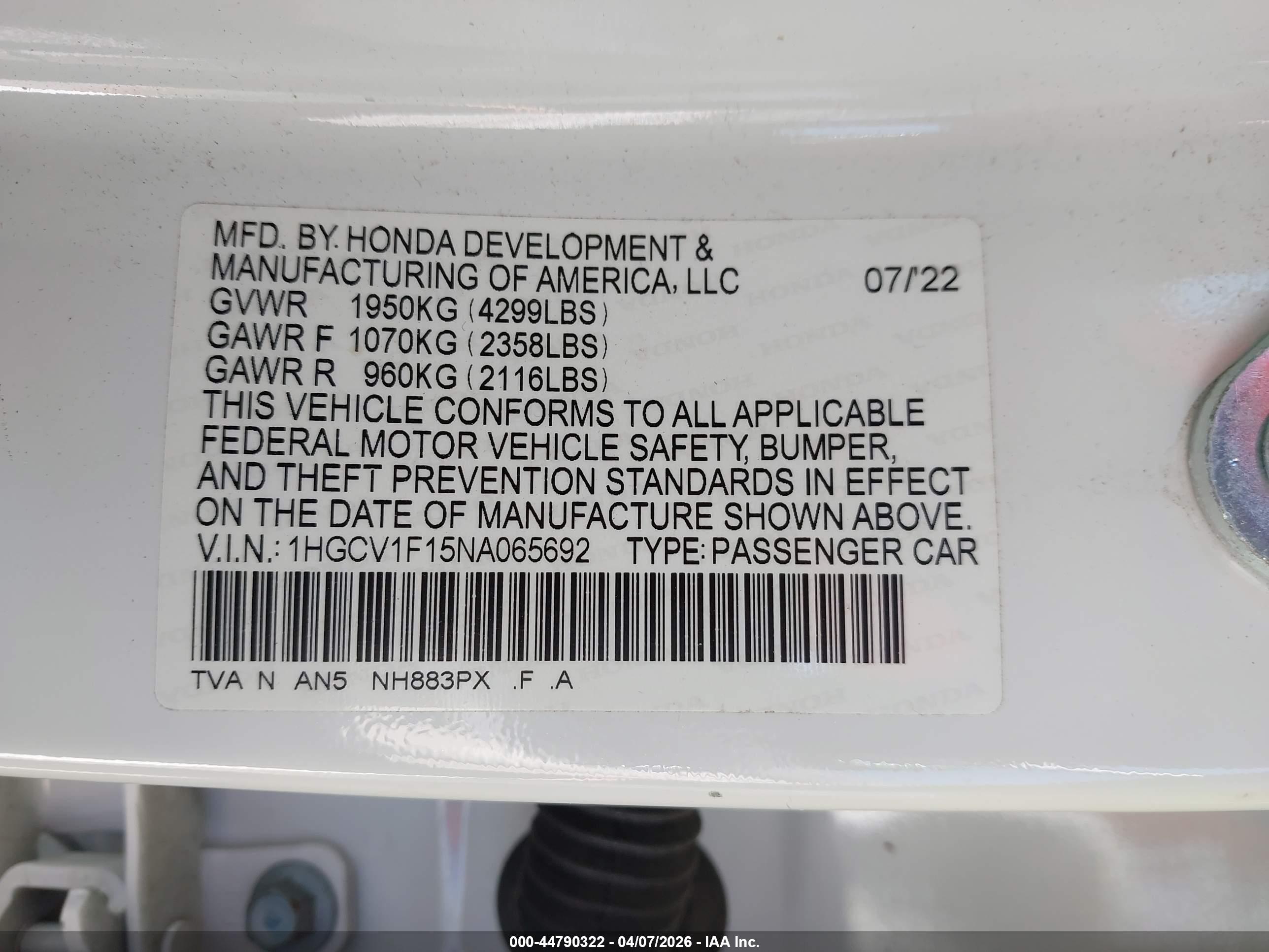 HONDA ACCORD image 9