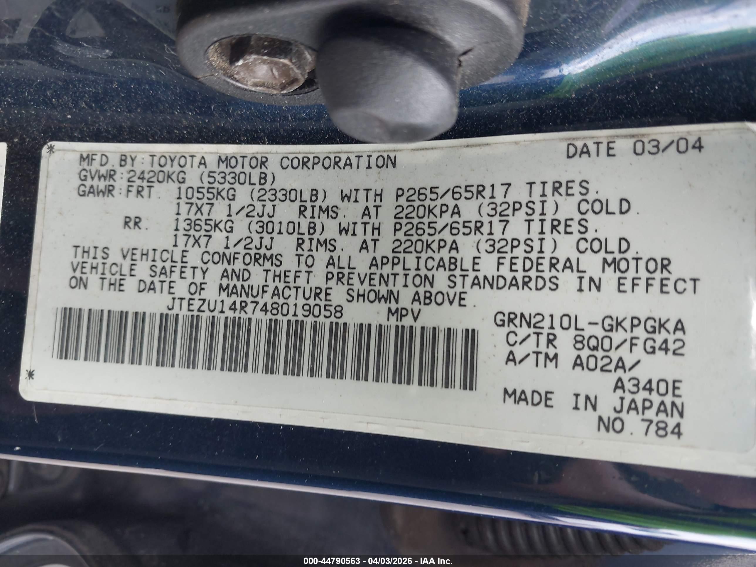 TOYOTA 4RUNNER image 9