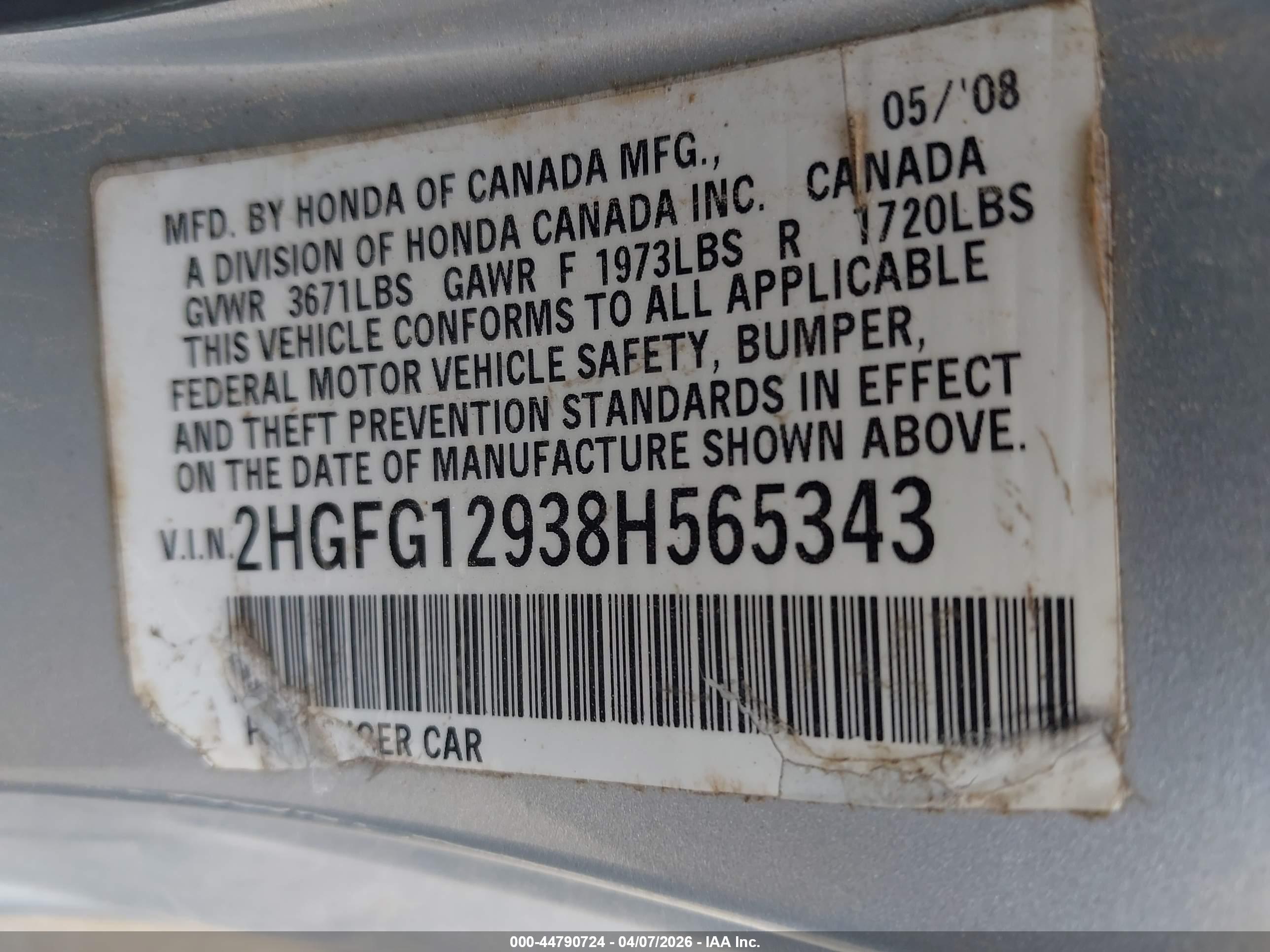 HONDA CIVIC image 9
