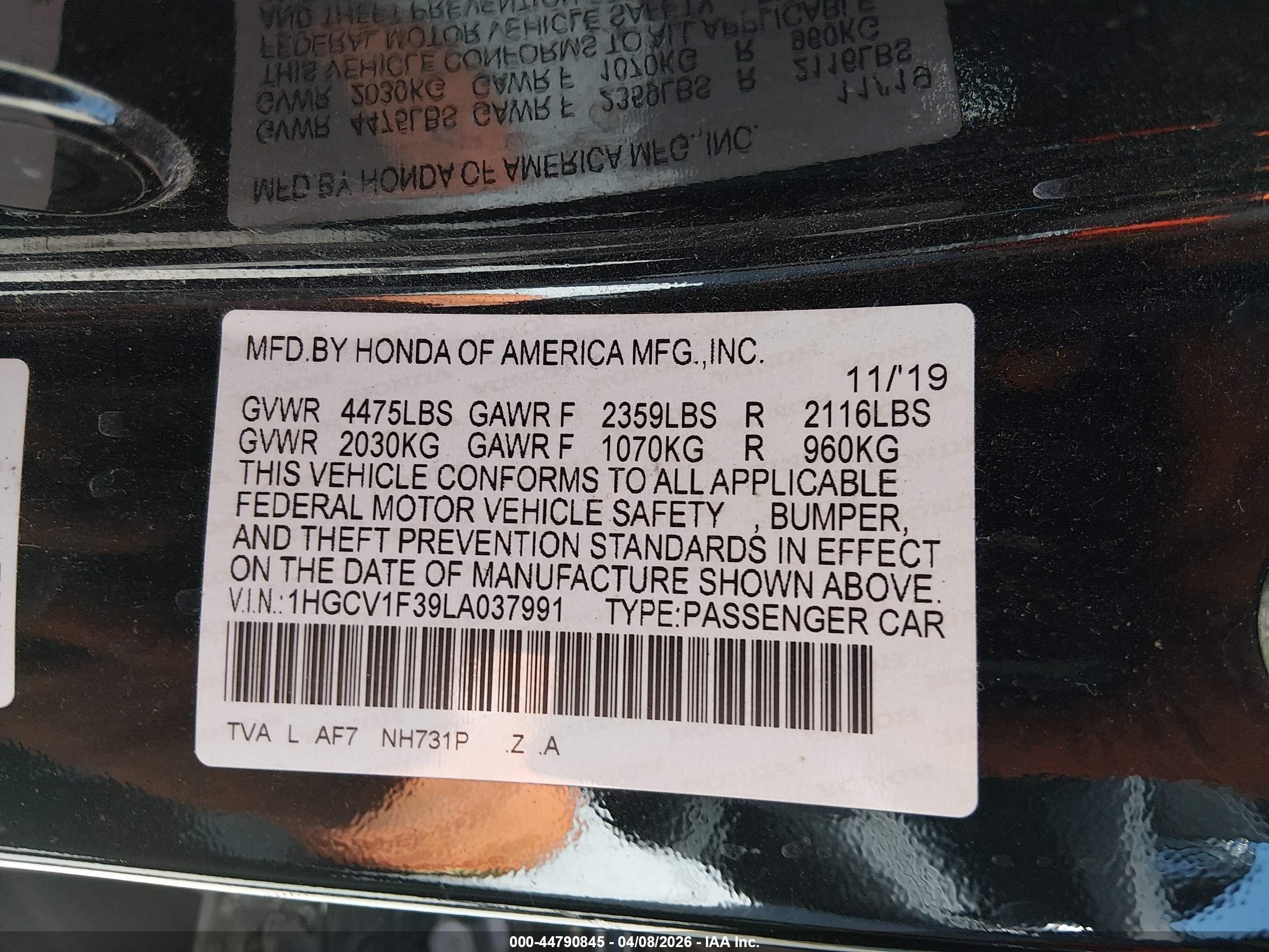 HONDA ACCORD image 9